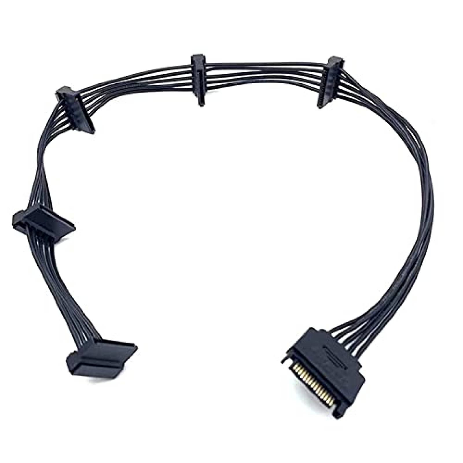 Cable SATA 1 de disco duro 15Pin sata a 5PIN -Negro
