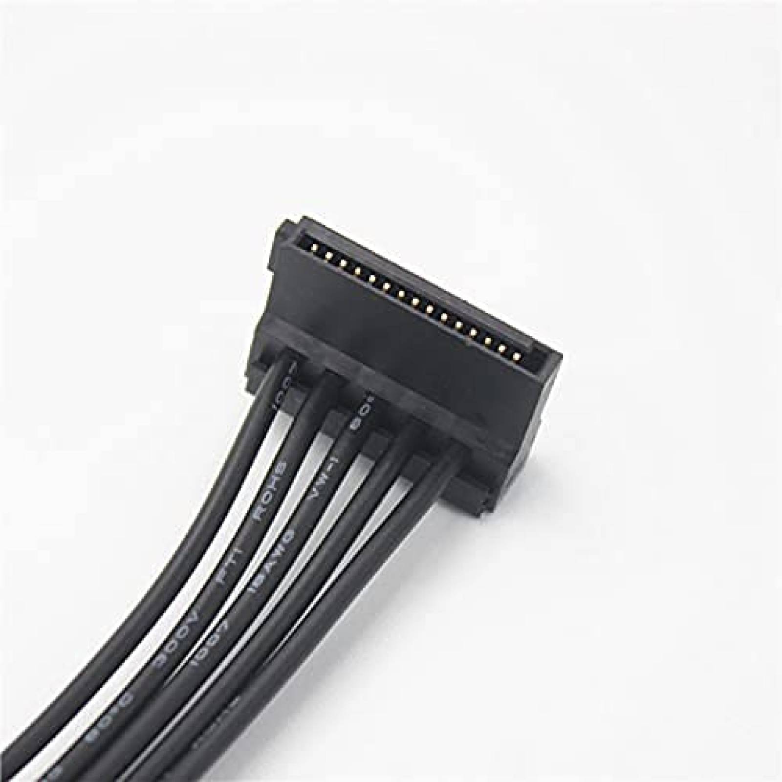 Cable SATA 1 de disco duro 15Pin sata a 5PIN -Negro