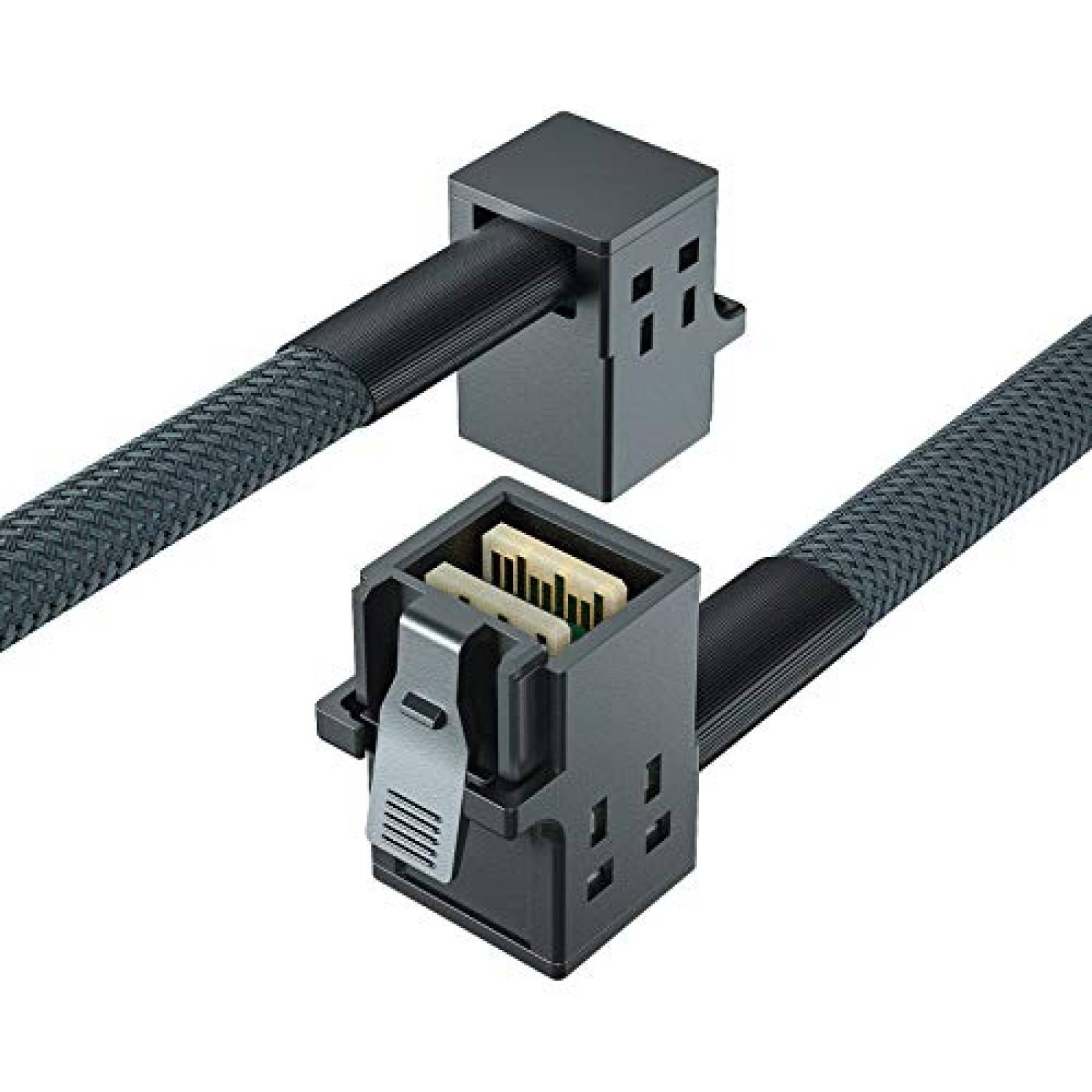 Cable 10Gtek Mini SAS SFF-8643 a SFF-8643 de 0.75m -Negro