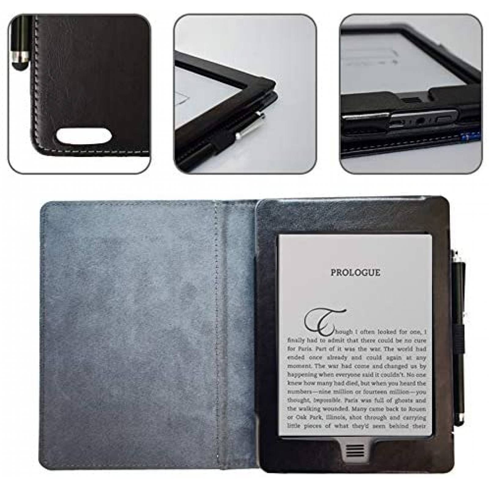 Funda para Amazon Kindle Touch AFesar D01200 -Negro