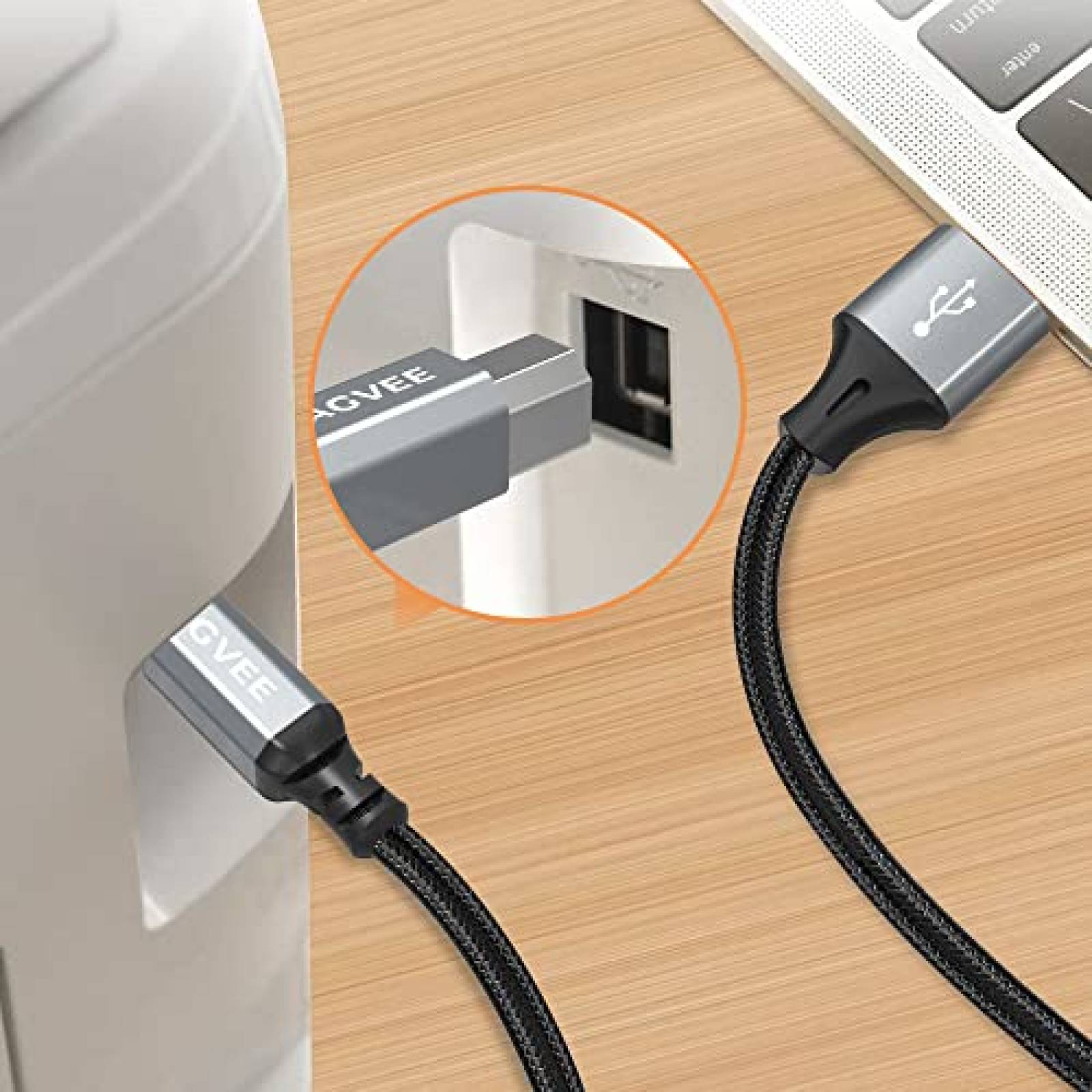 Cable USB MIDI AGVEE BB2A-GBB22 2 unidades 6.6 pies Teclado