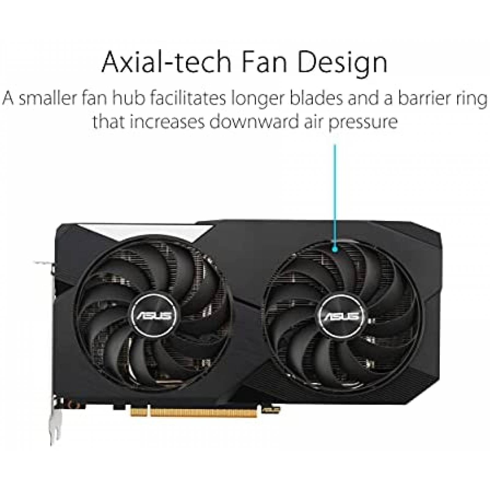 Tarjeta Grafica ASUS Dual AMD Radeon RX 6600 8GB GDDR
