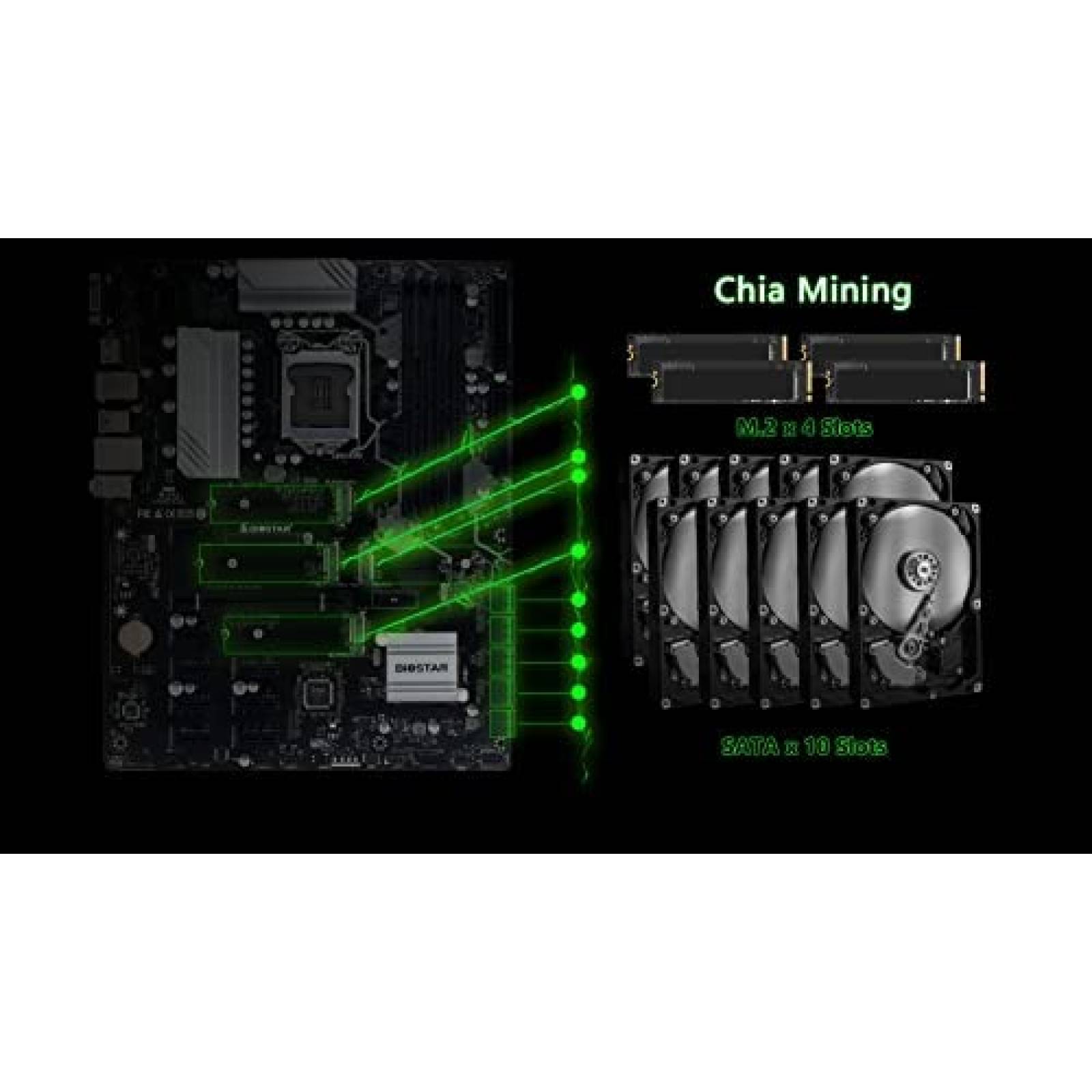 Tarjeta madre Biostar TZ590-BTC Duo LGA 1200 Intel Z590