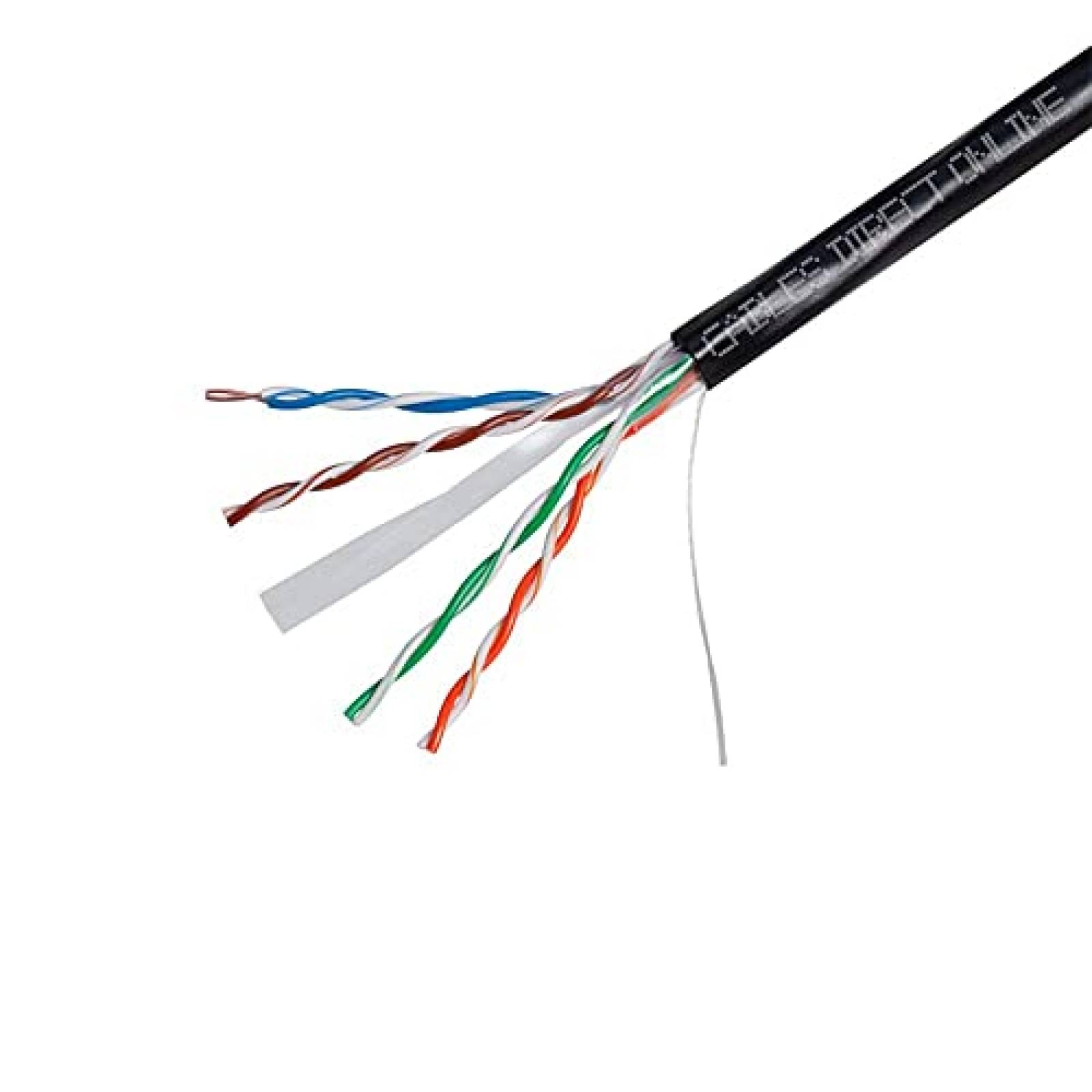 Cable Cables Direct CAT6 500FT Outdoor 23 AWG 550MHz -Negro
