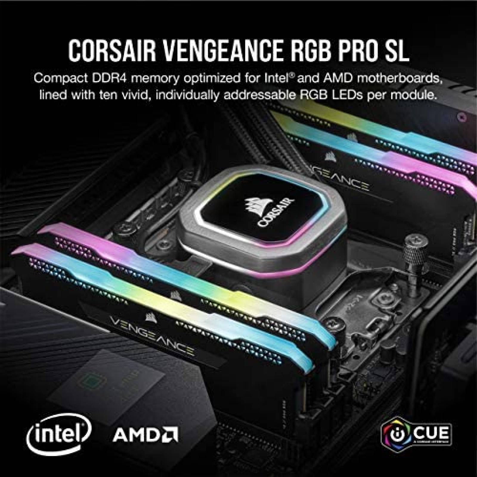 Memoria RAM Corsair Vengeance RGB Pro SL 32GB (2x16GB) DDR4