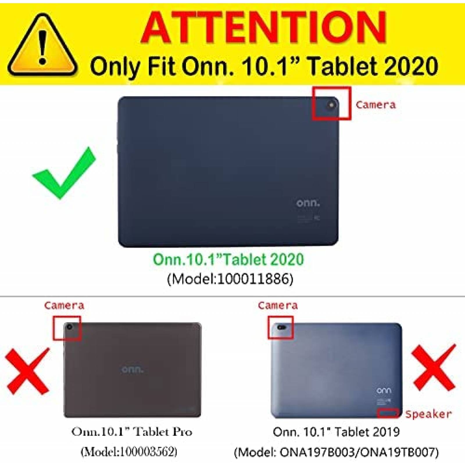 Funda DMLuna para Tablet Onn 2da Gen. de 10.1'' -Azul