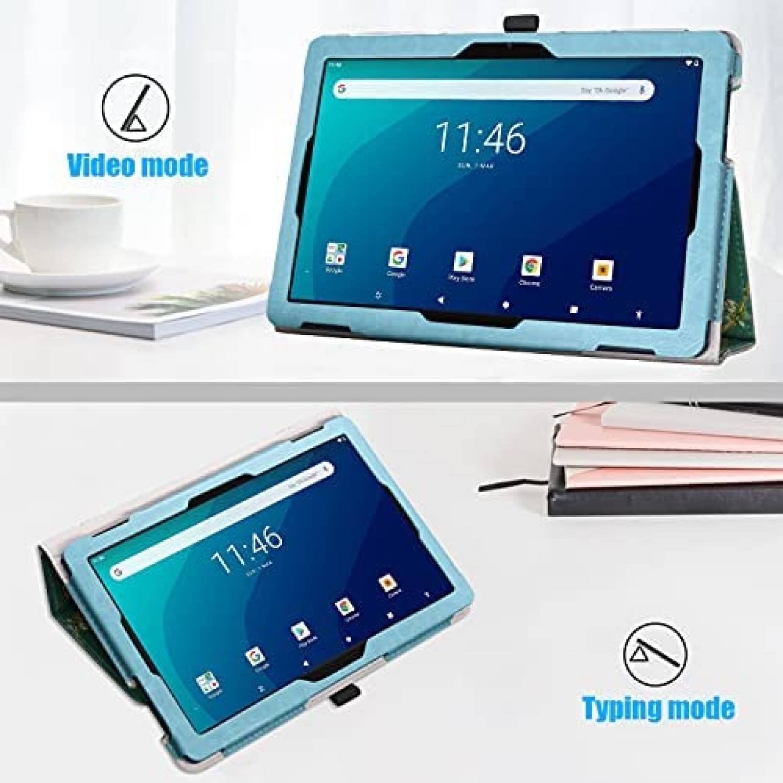 Funda DMLuna para Tablet Onn 2da Gen. de 10.1'' -Azul