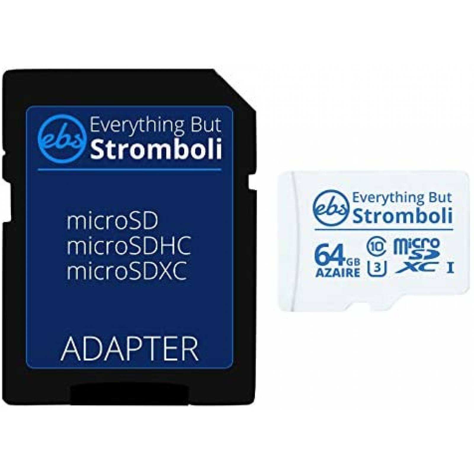 Tarjeta Micro SD Everything But Stromboli 64GB Clase 10-Azul