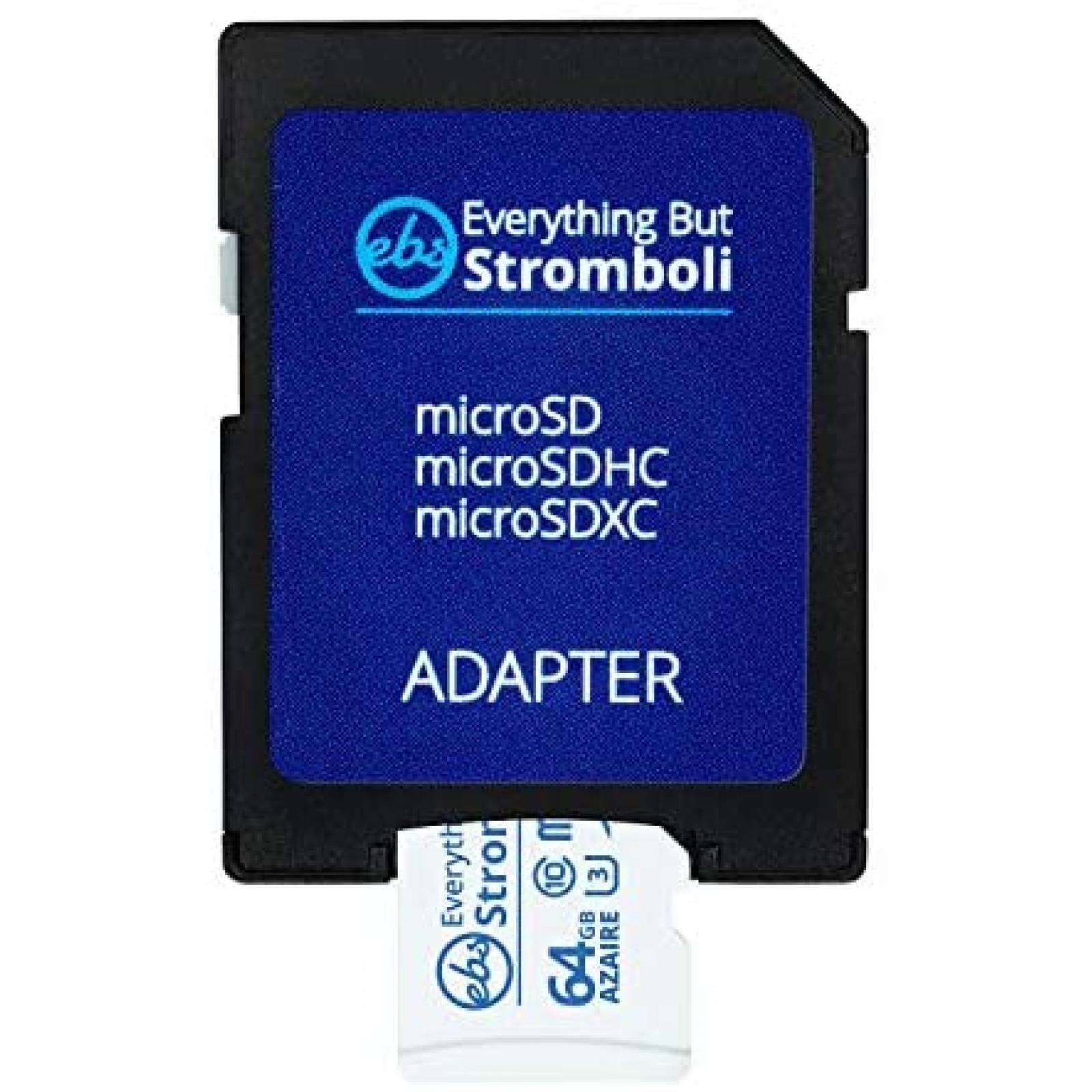 Tarjeta Micro SD Everything But Stromboli 64GB Clase 10-Azul