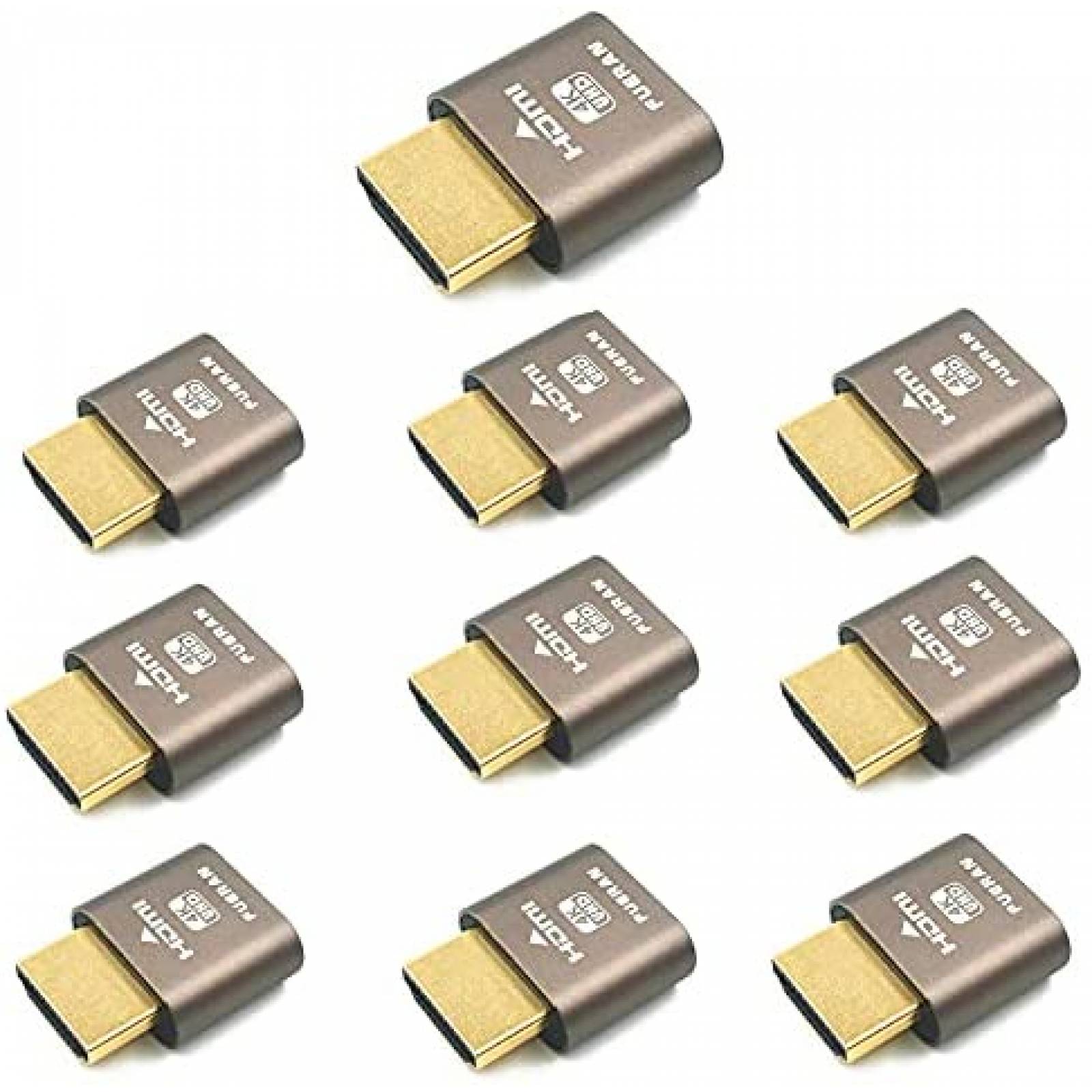 Emulador HDMI FUERAN Paquete de 10 para pantalla sin cabeza