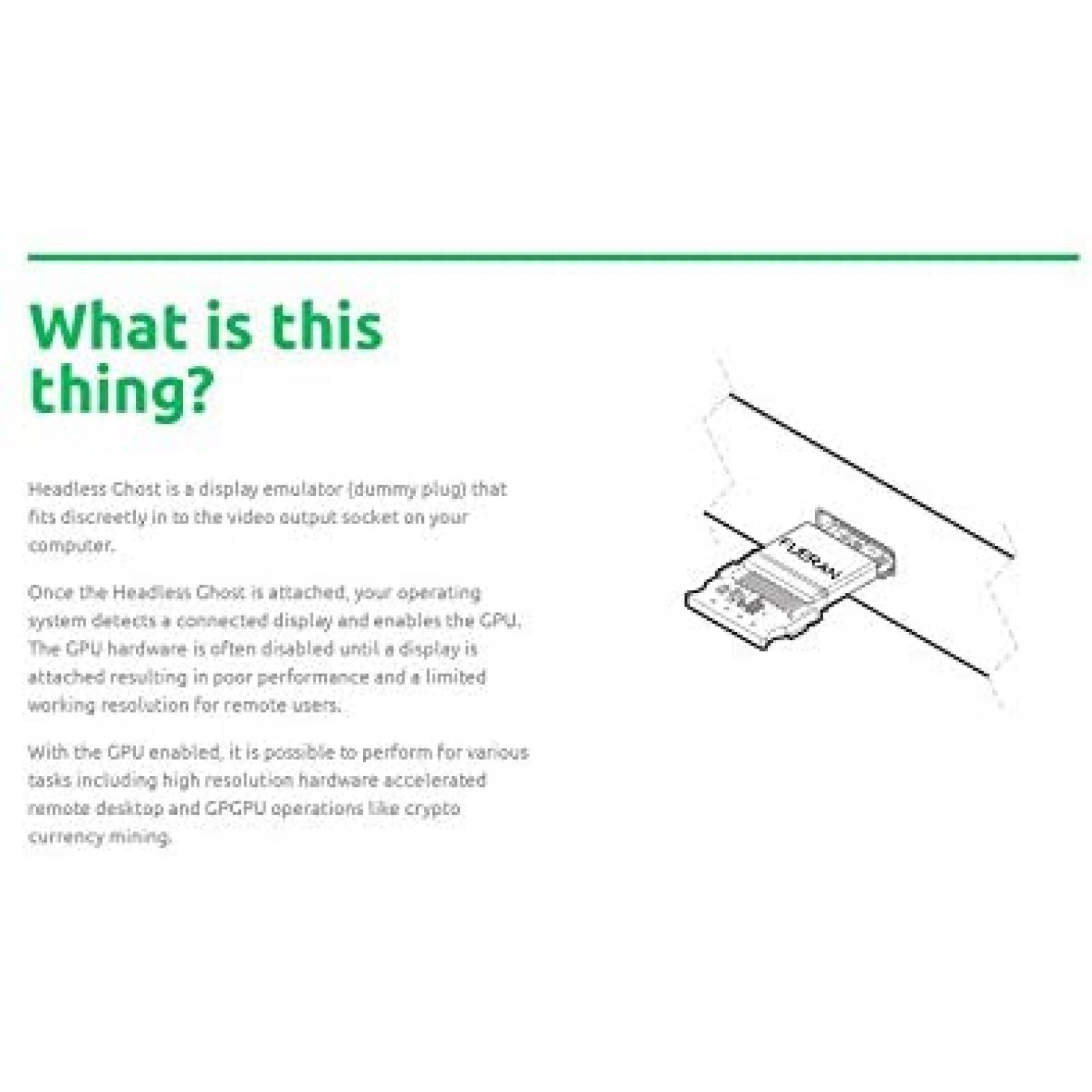 Emulador HDMI FUERAN Paquete de 10 para pantalla sin cabeza