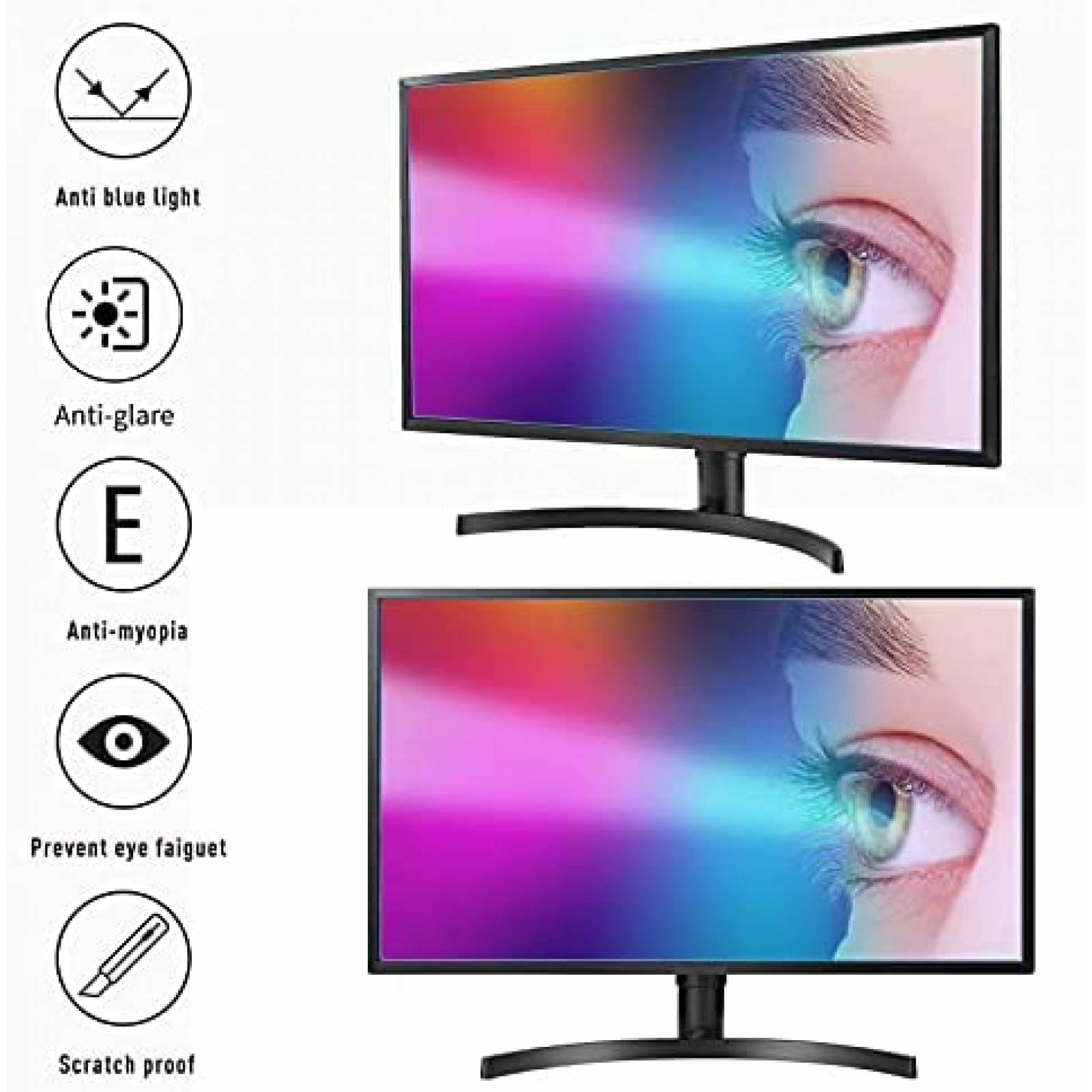 Protector de pantalla anti luz azul GUMIKE para monitor 22"