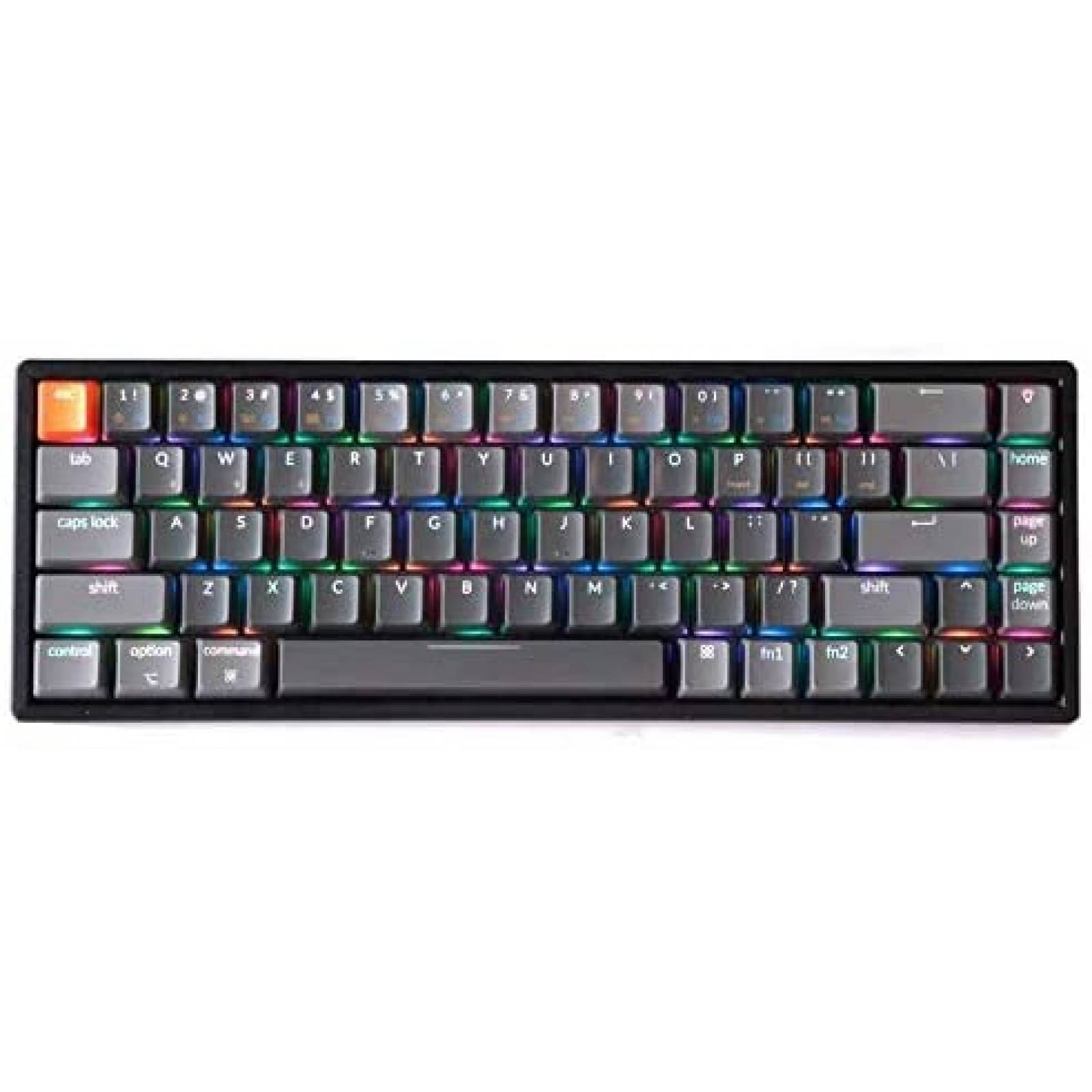 Teclado Keychron K6 Inalambrico Mecanico RGB LED -Negro