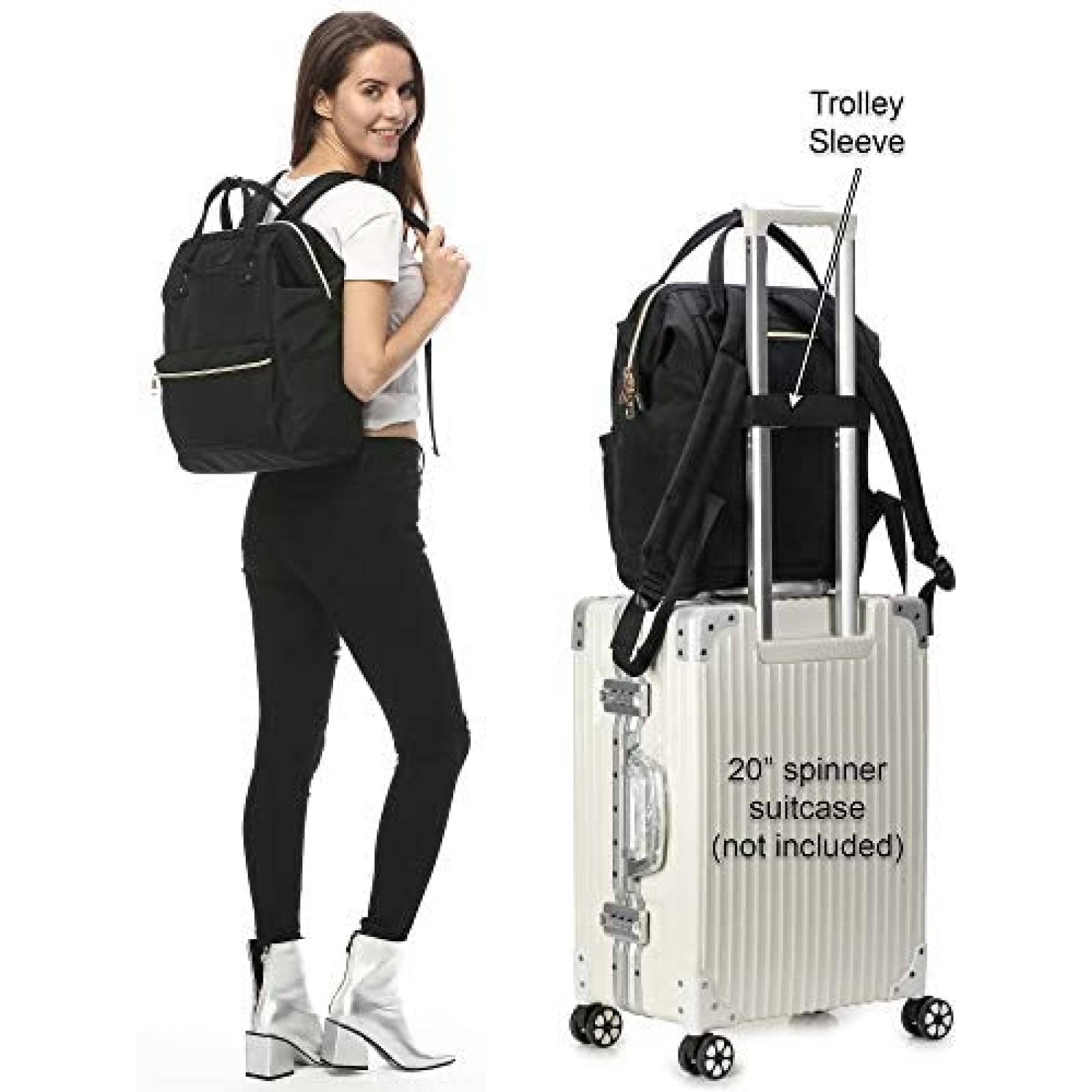 Mochila Lily & Drew BP190023-B 15.6" Unisex Puerto USB