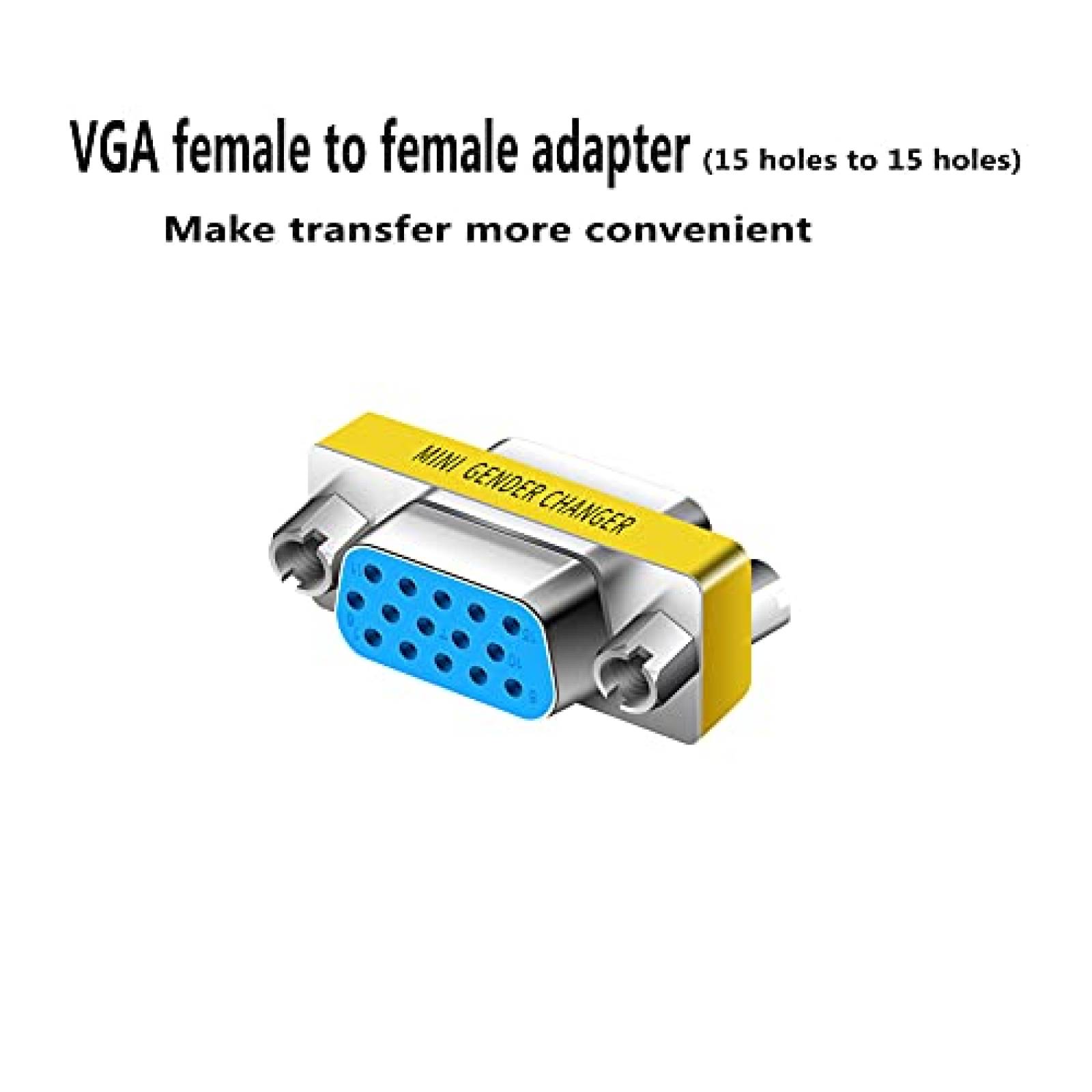 Conector VGA LNHCAW 5 VGA SVGA KVM Paquete de 2 HD
