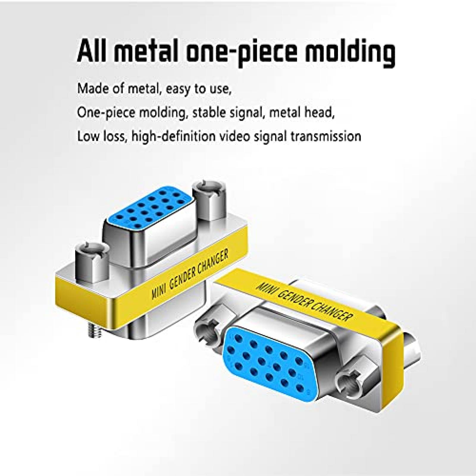 Conector VGA LNHCAW 5 VGA SVGA KVM Paquete de 2 HD