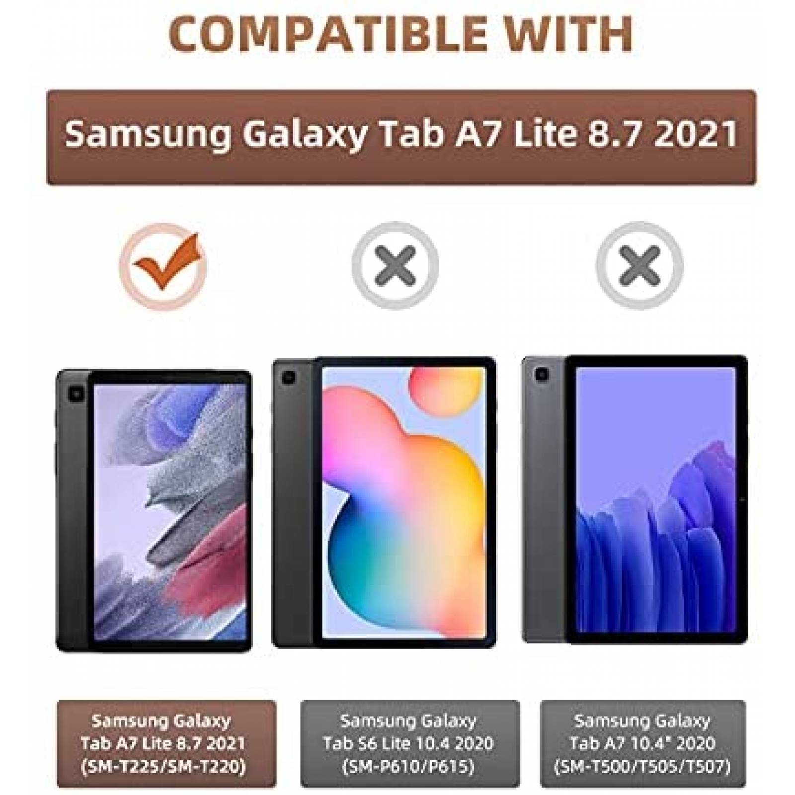 Funda MoKo para Samsung Galaxy Tab A7 Lite de 8.7" -Rosa