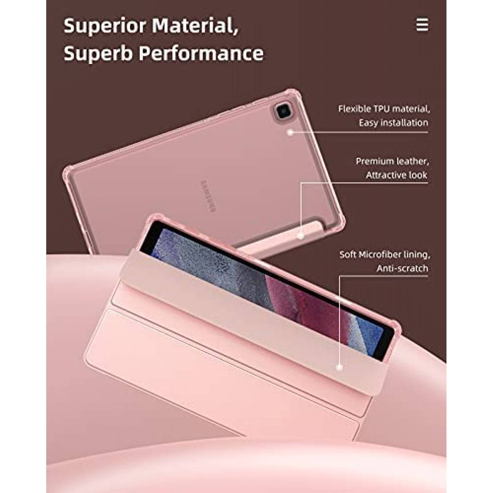 Funda MoKo para Samsung Galaxy Tab A7 Lite de 8.7" -Rosa