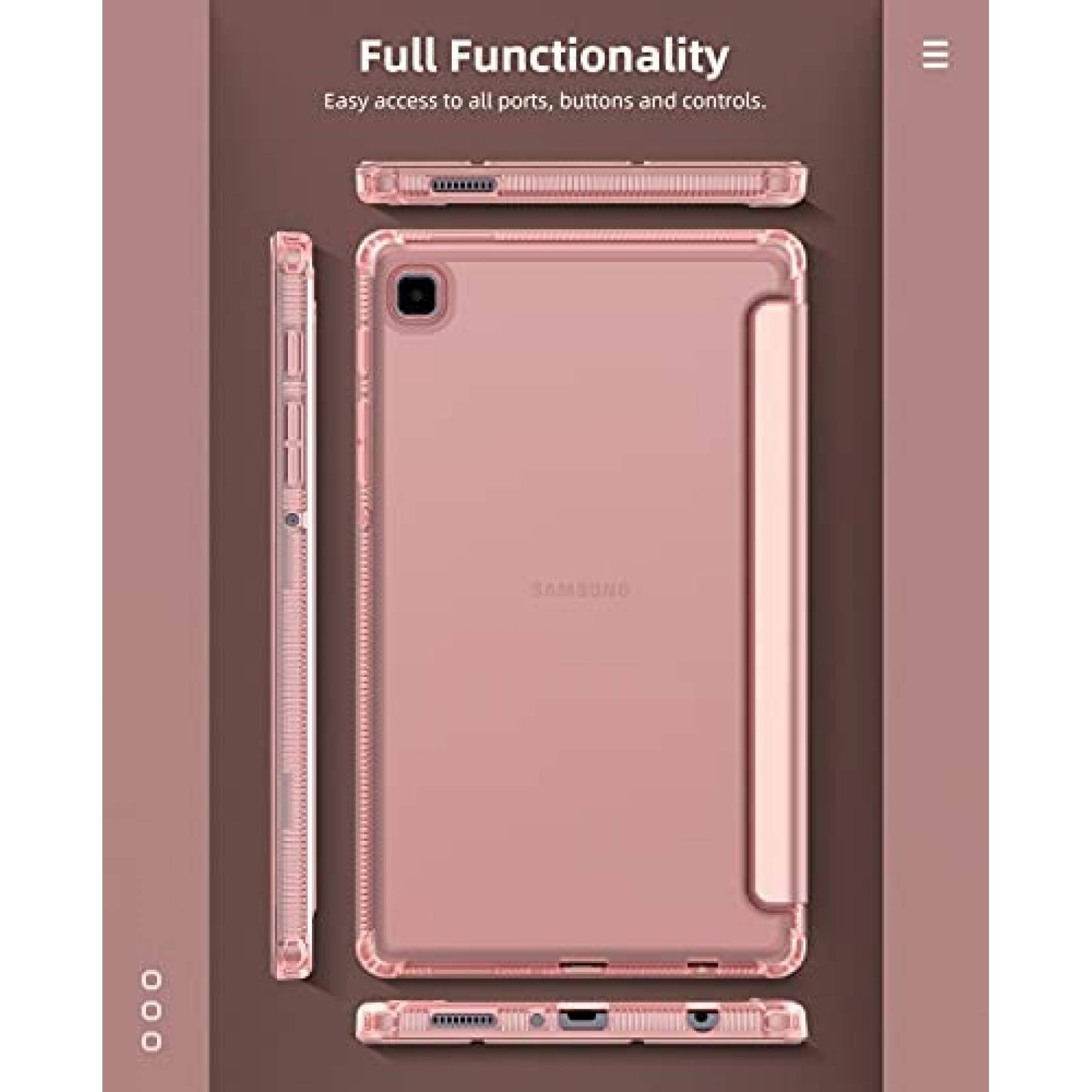 Funda MoKo para Samsung Galaxy Tab A7 Lite de 8.7" -Rosa