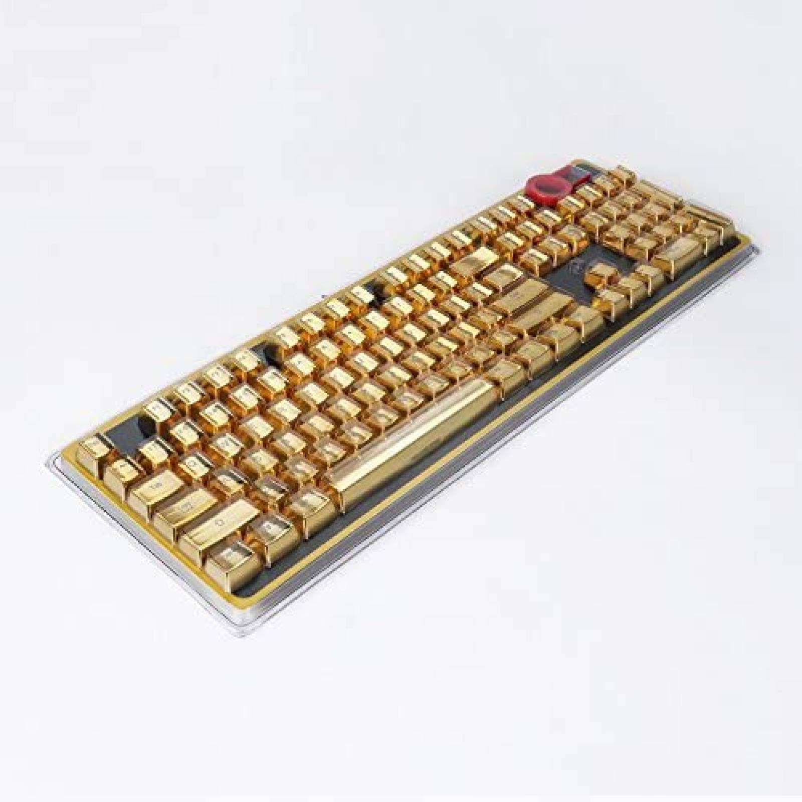 Teclas de Teclado Mecanico OKKID de 104 Teclas -Dorado