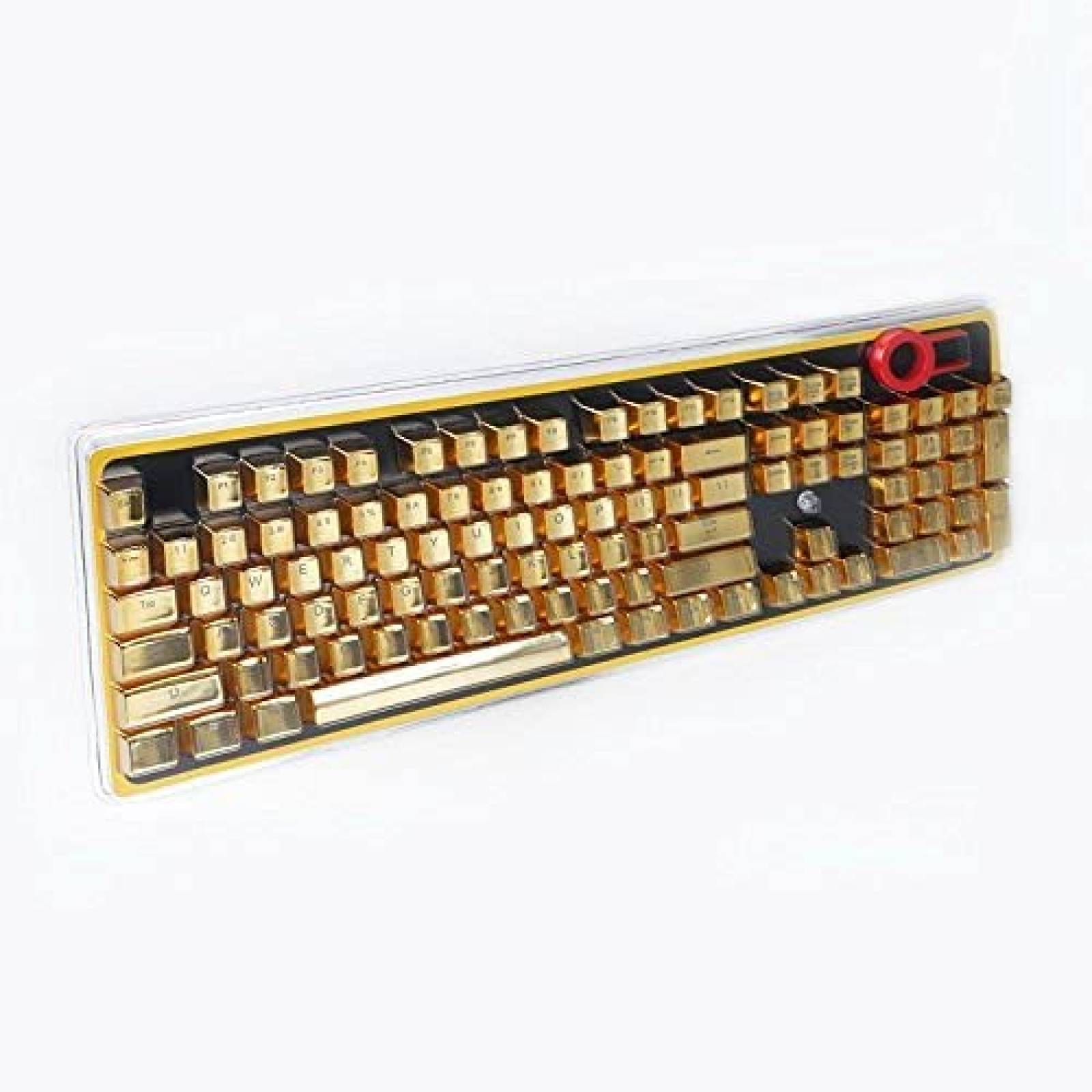 Teclas de Teclado Mecanico OKKID de 104 Teclas -Dorado