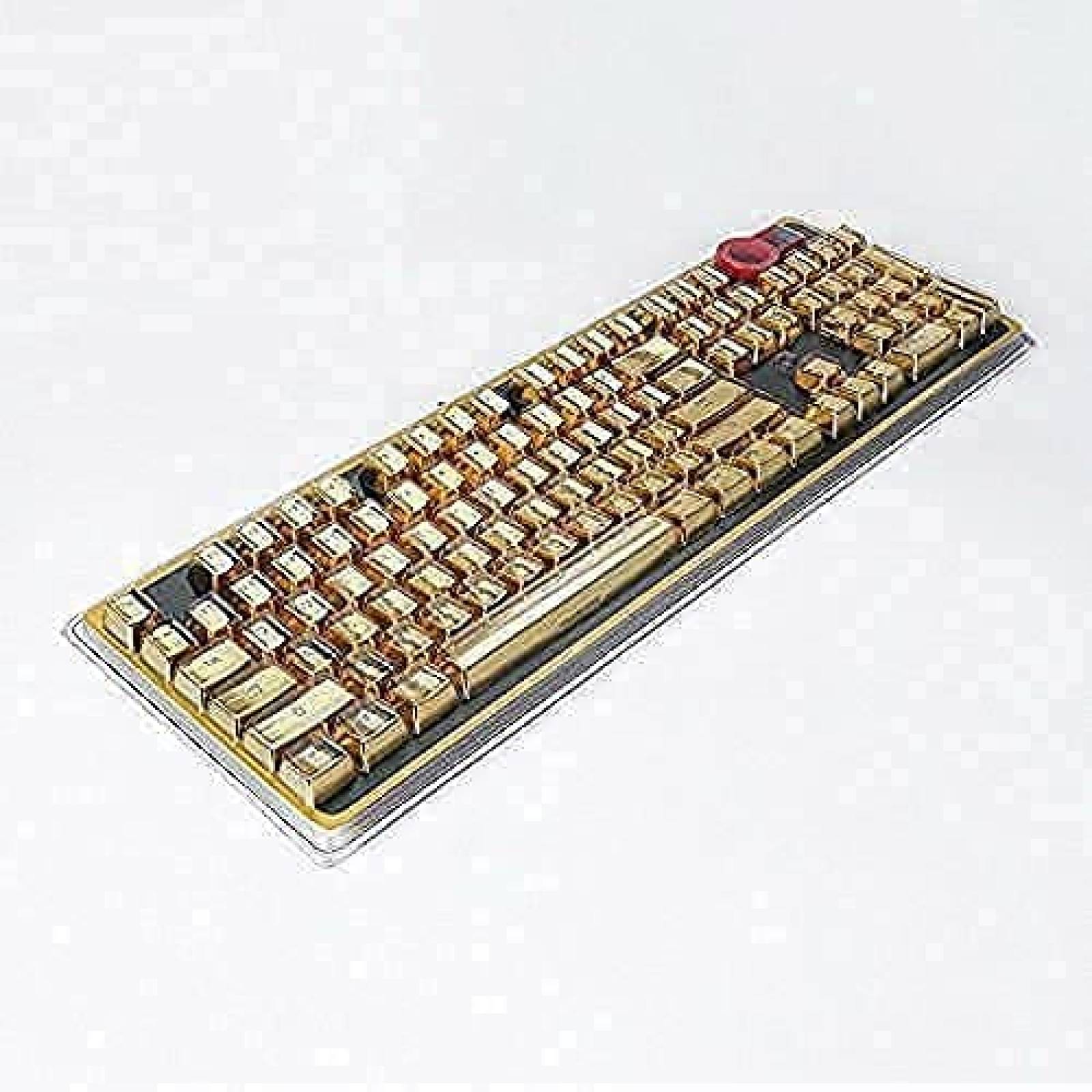 Teclas de Teclado Mecanico OKKID de 104 Teclas -Dorado