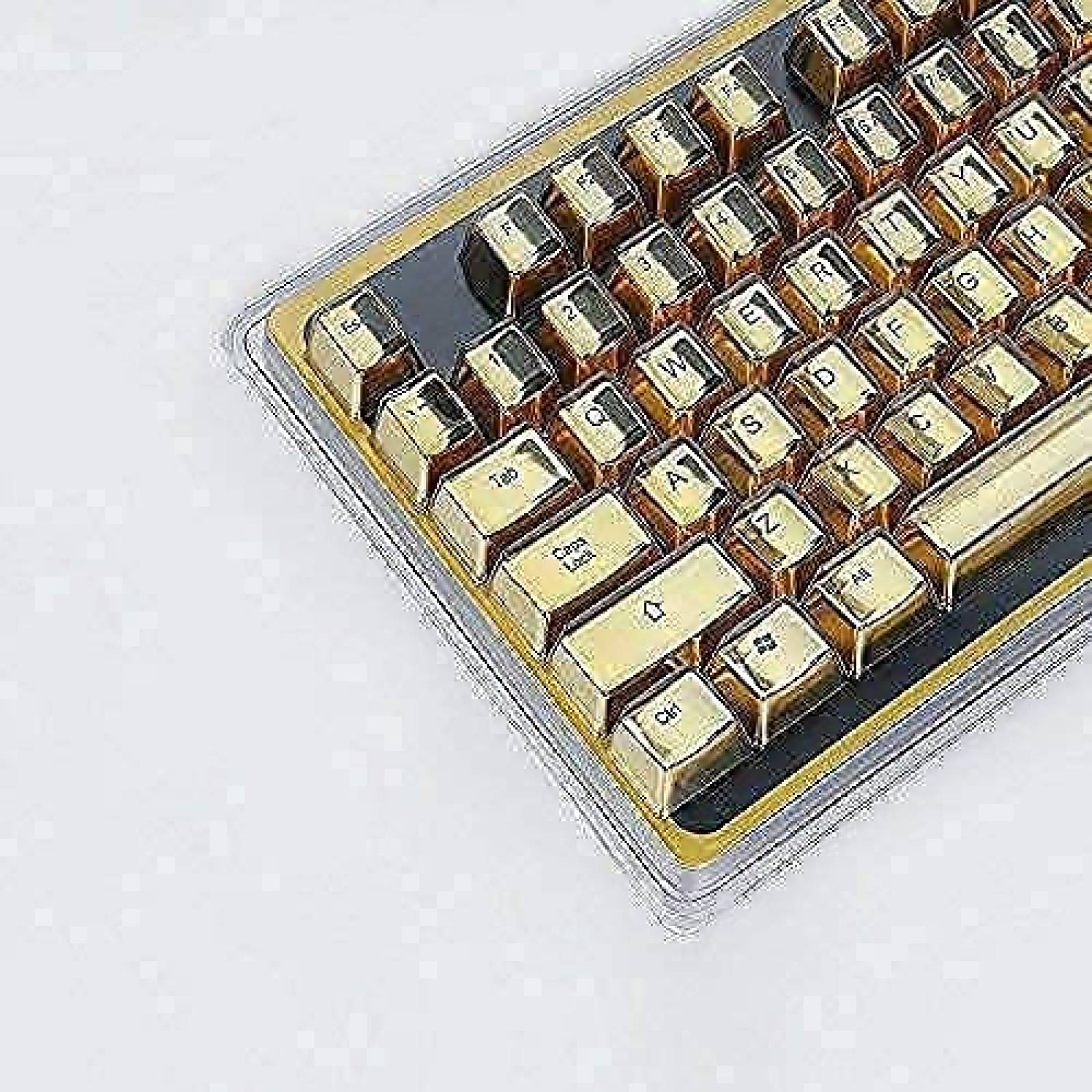 Teclas de Teclado Mecanico OKKID de 104 Teclas -Dorado
