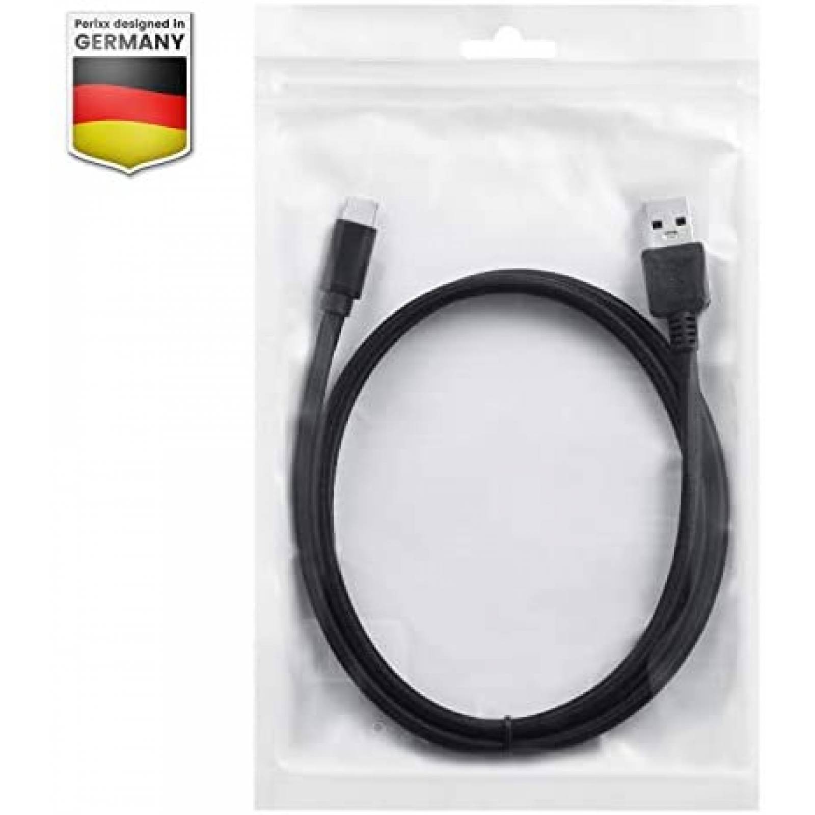 Cable Perixx PERIPRO-407 USB C Macho a USB A Macho 3 ft