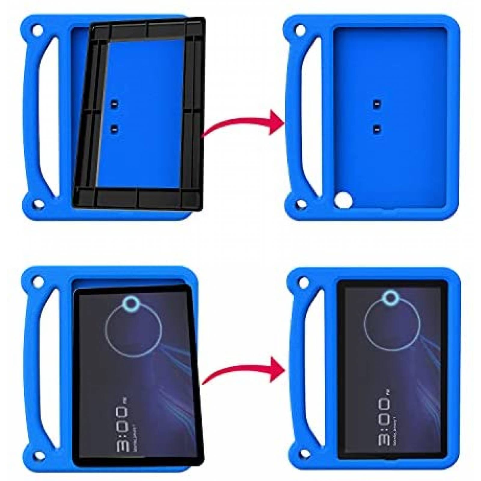 Funda Rigida SHREBORN para Alcatel Joy Tab 2 -Azul
