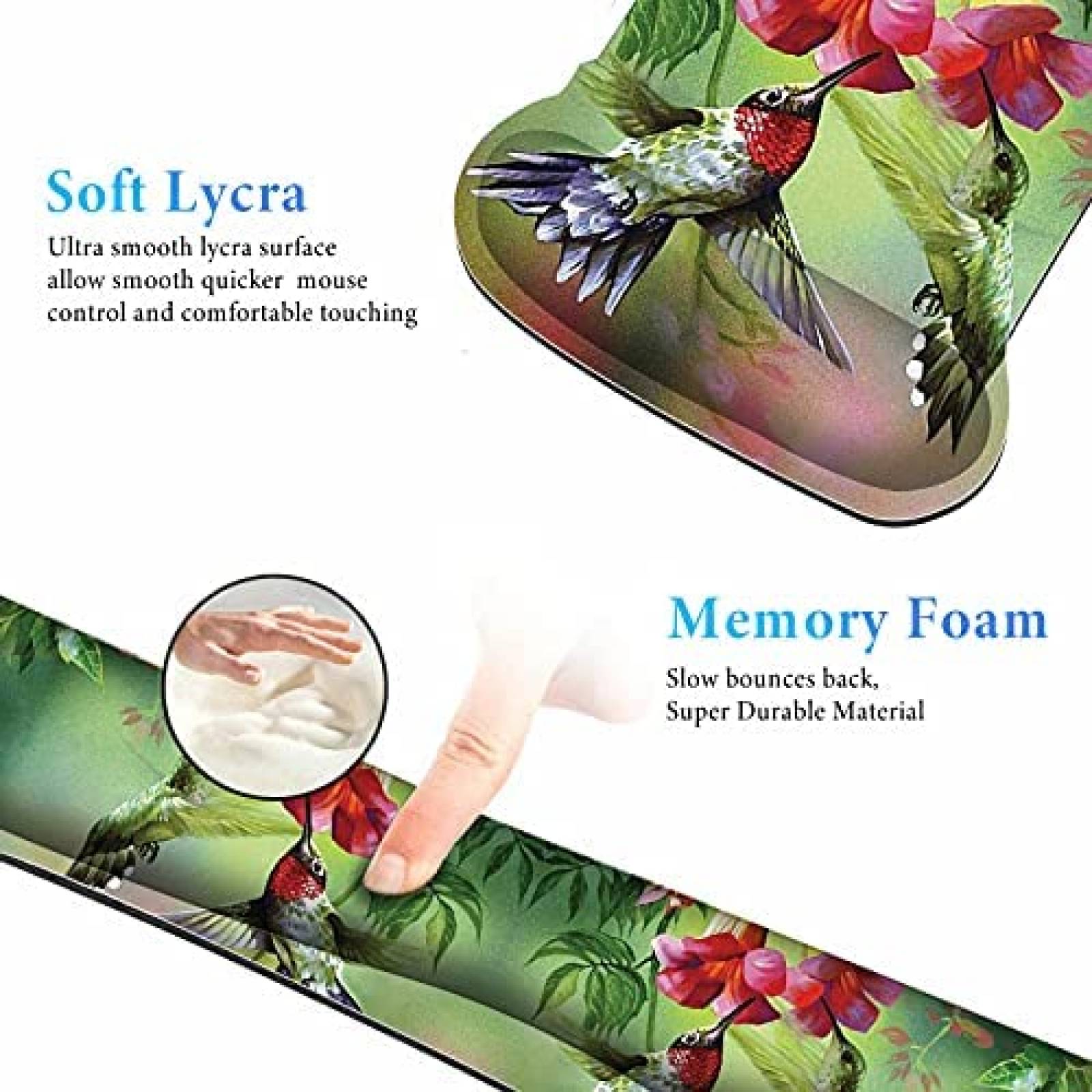 Mouse Pad + Almohadilla SHUANN de 17.3'' x 3..35'' -Verde