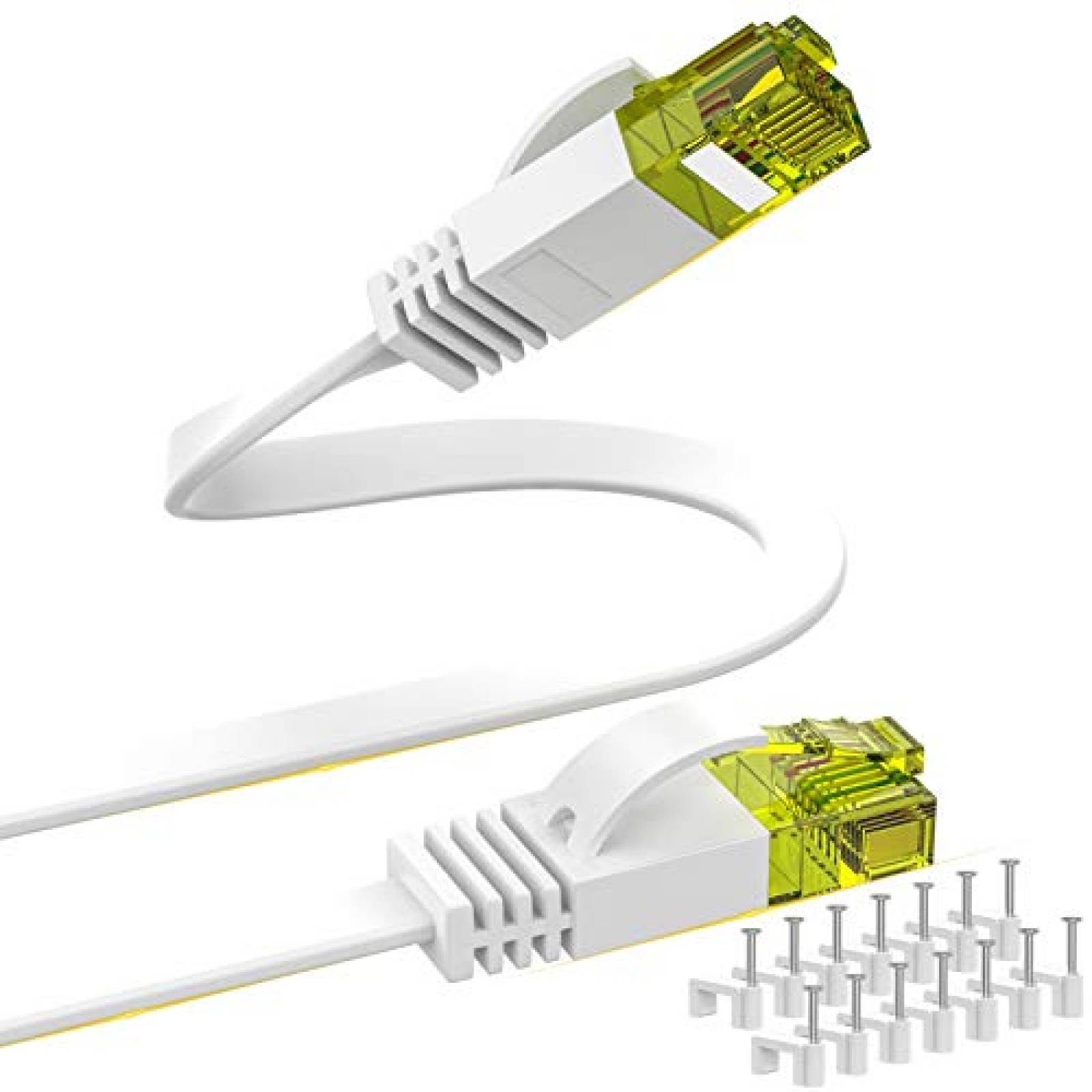 Cable Cat 6 SOBAHIDO de 40ft alta velocidad Blanco