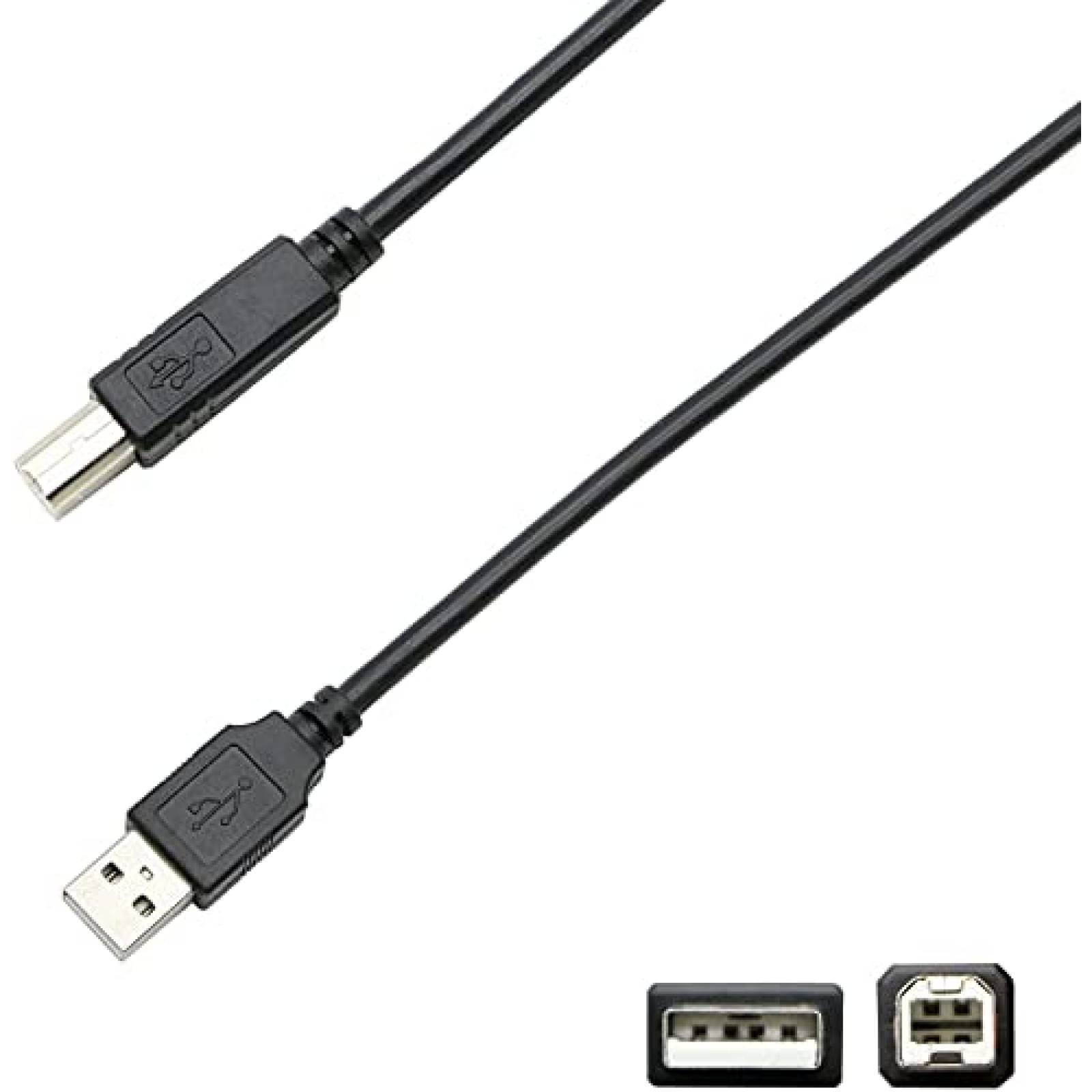 Cable USB Storel de 10 Pies para impresora Epson -Negro