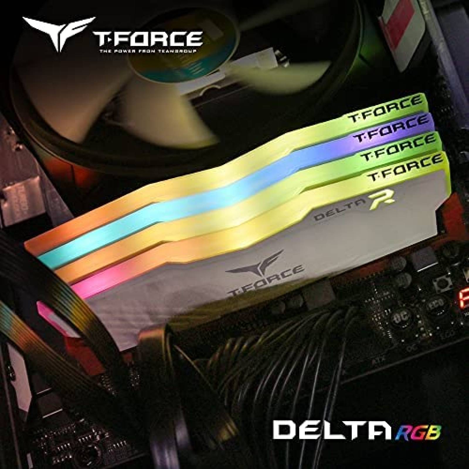 Memoria RAM TEAMGROUP T-Force Delta RGB 64GB(2x32GB) 3200MHz