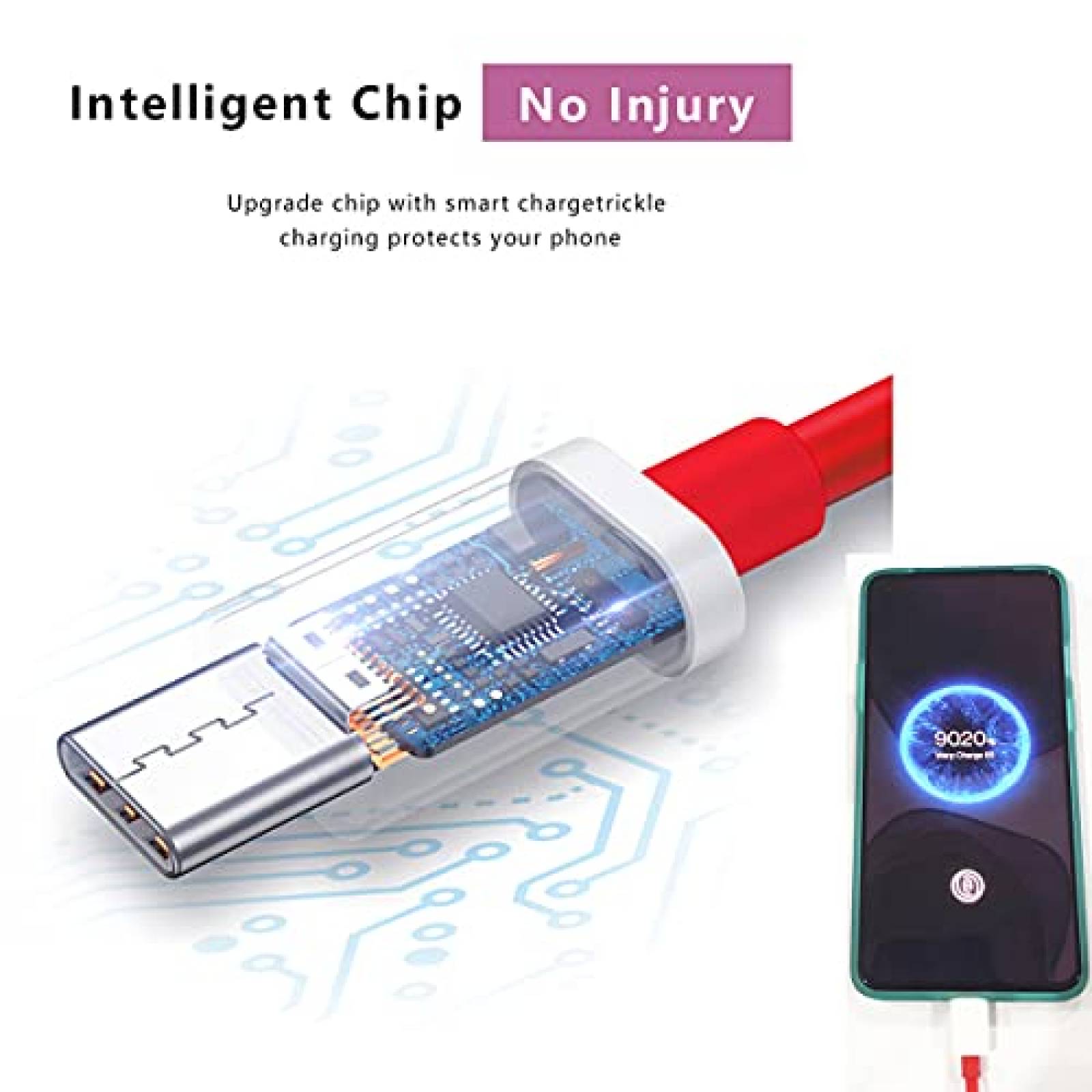 Paquete Cable Cargador Weboyo 3pzas para Celular OnePlus