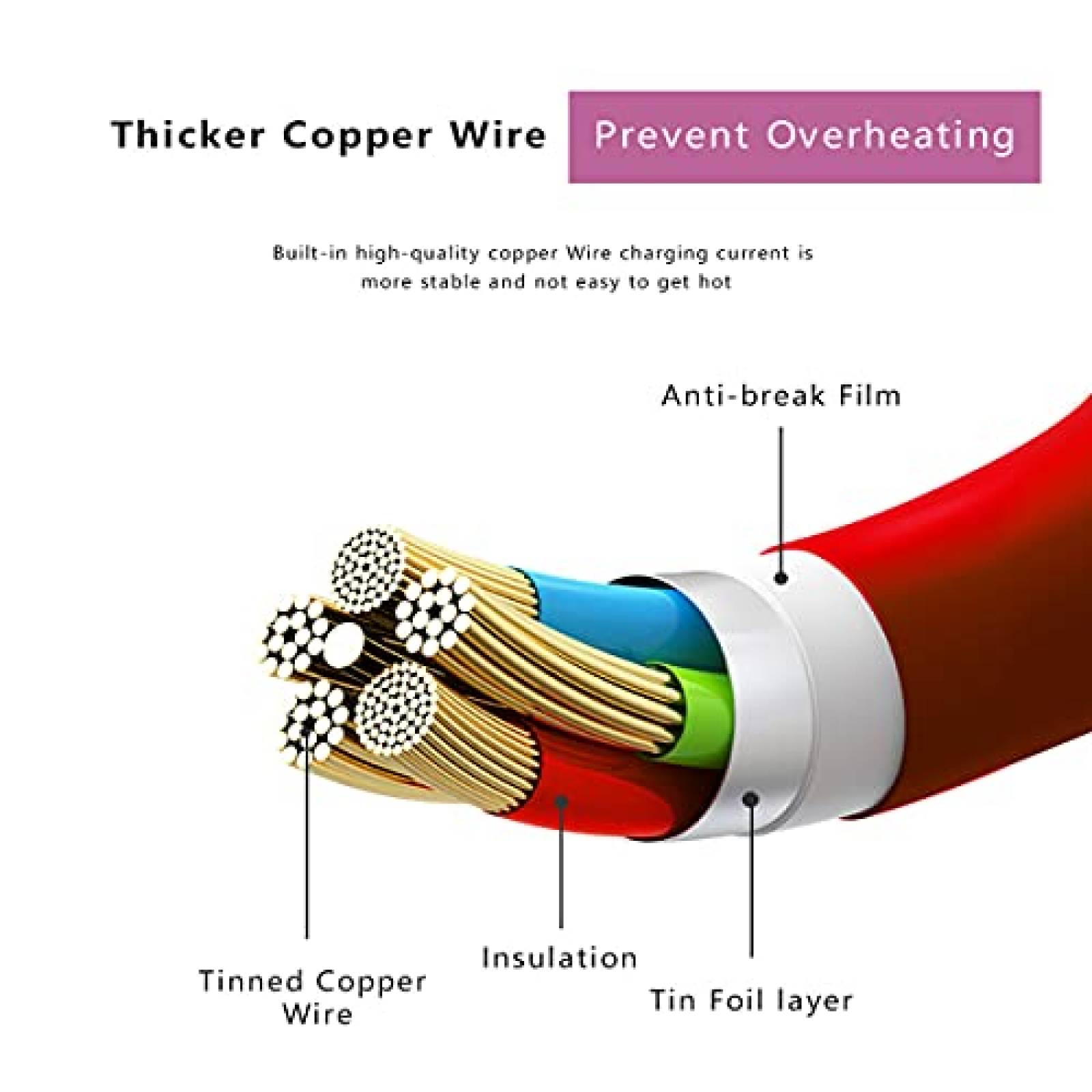 Paquete Cable Cargador Weboyo 3pzas para Celular OnePlus