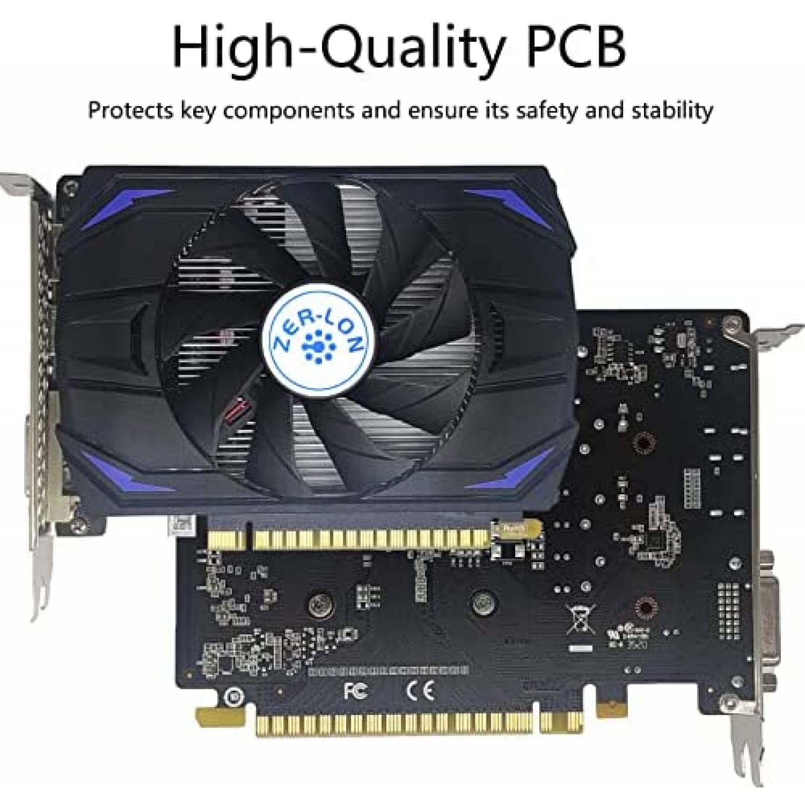 Tarjeta Grafica Zerlon NVIDIA GTX 1050 4GB 128-Bit GDDR5 PCI