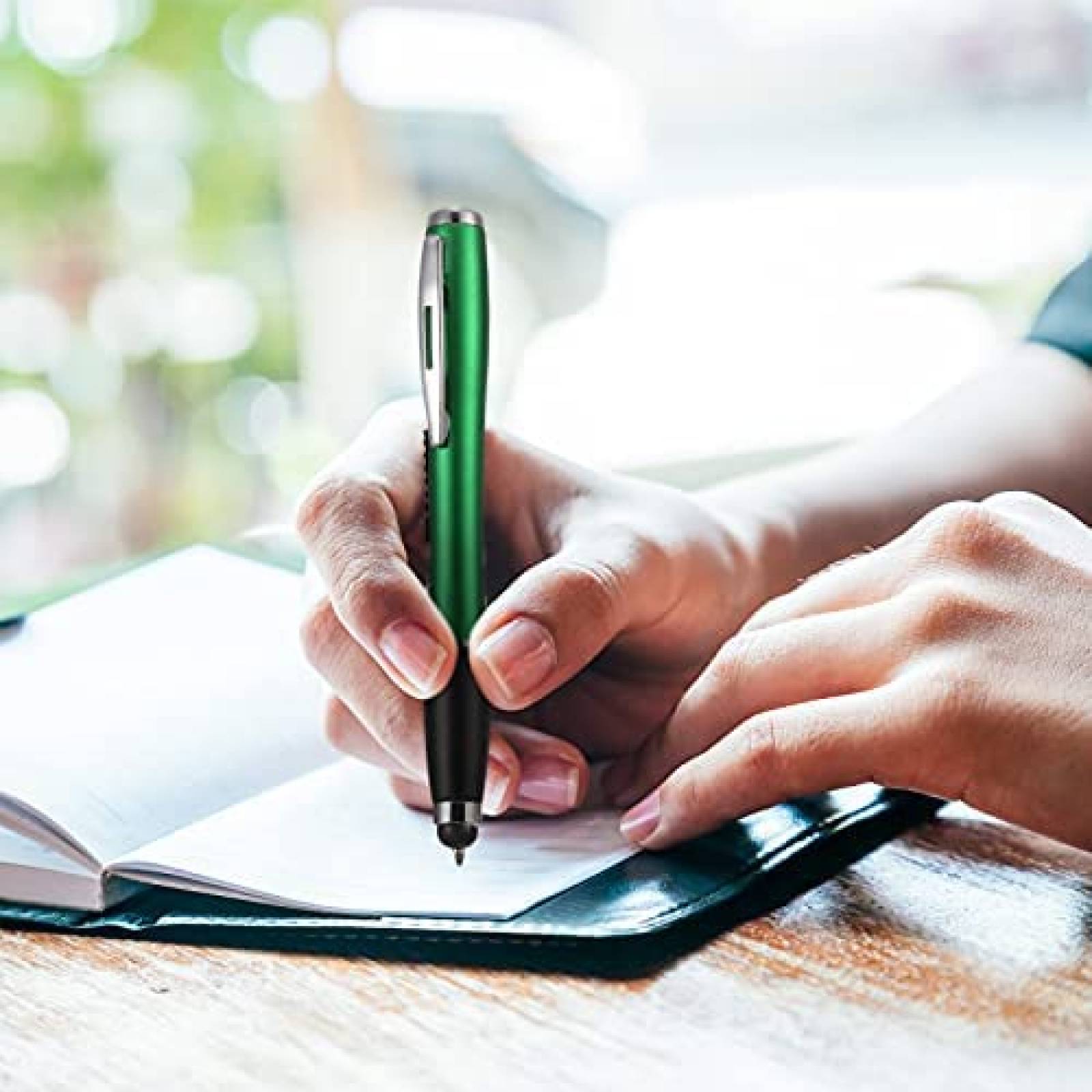 Pluma Stylus Zonon 2 en 1 con Luz LED 10 Pzs -5 Colores