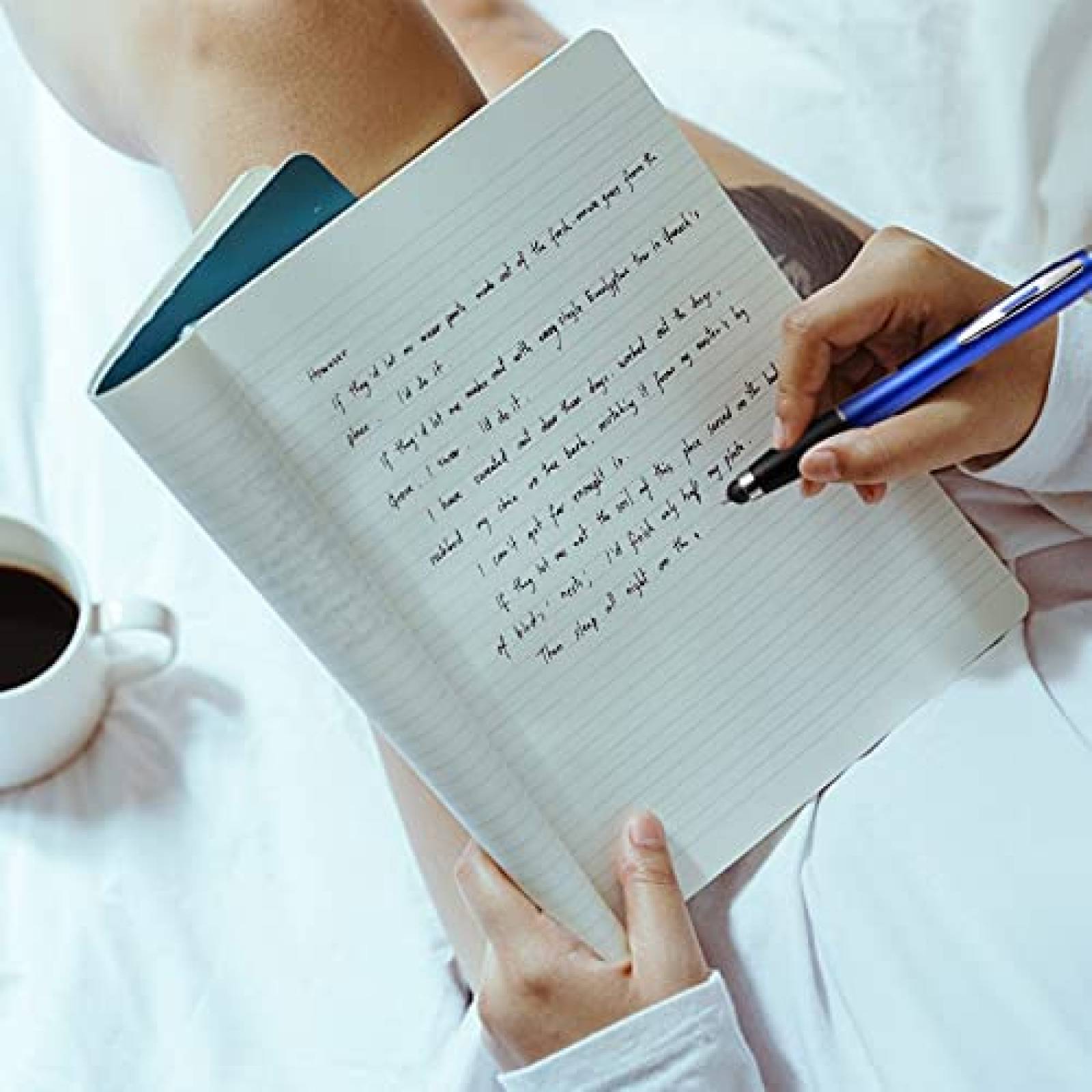 Pluma Stylus Zonon 2 en 1 con Luz LED 10 Pzs -5 Colores