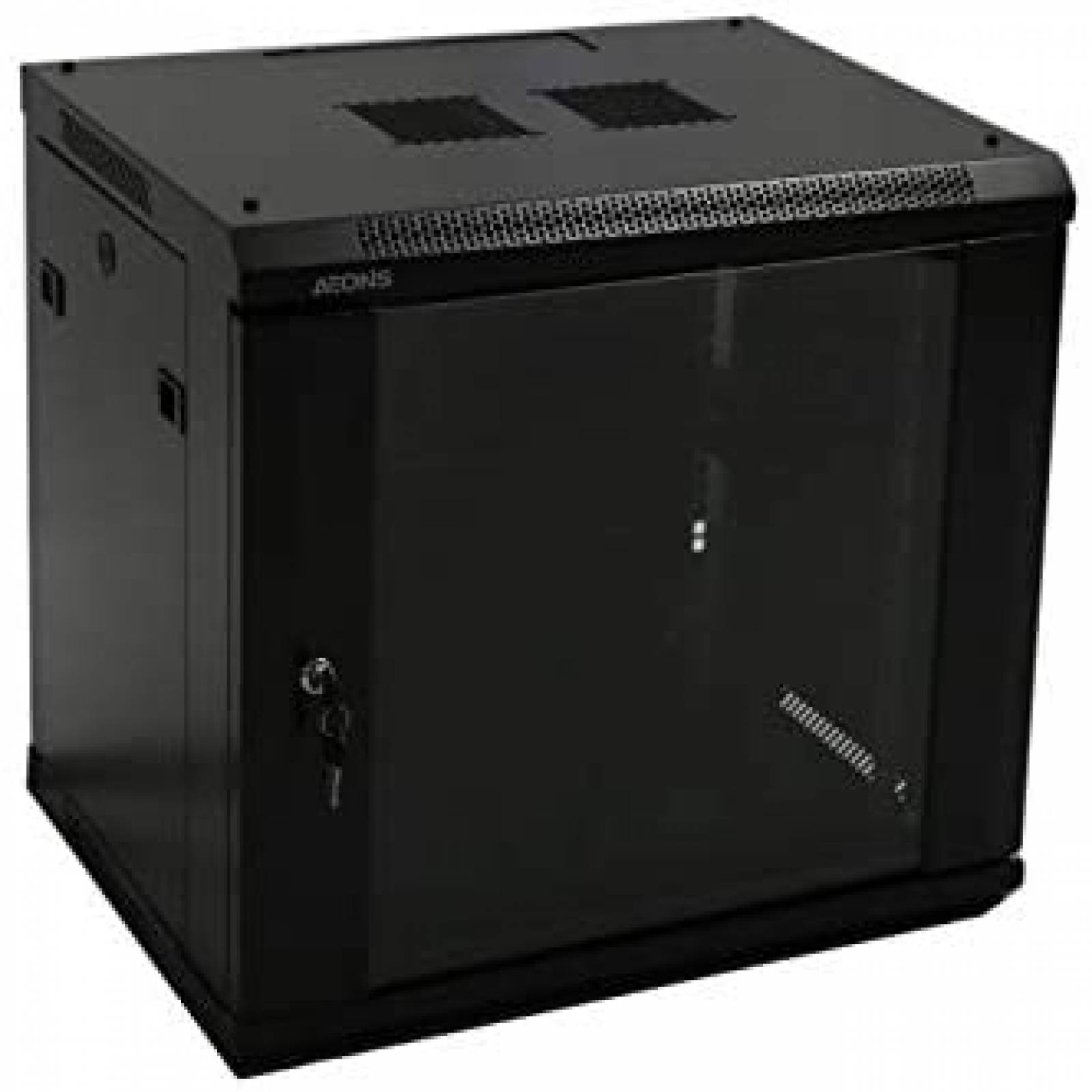 Gabinete de servidor de red AEONS 9U de montaje en pared 19"
