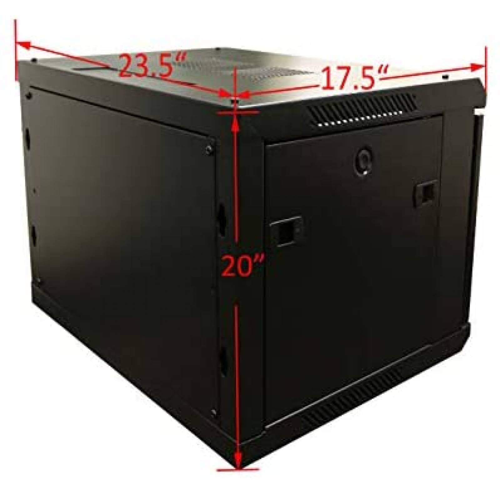 Gabinete de servidor de red AEONS 9U de montaje en pared 19"