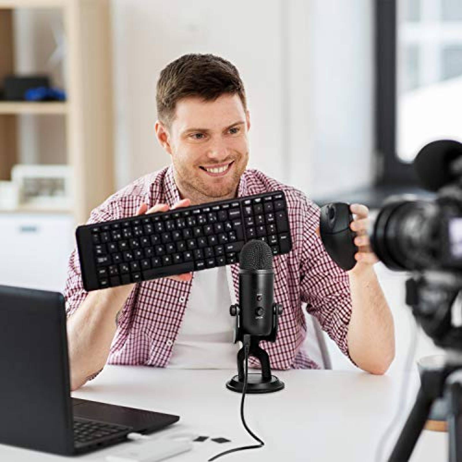 Cable USB Ancable de 10 Pies para Microfono Blue Yeti -Negro