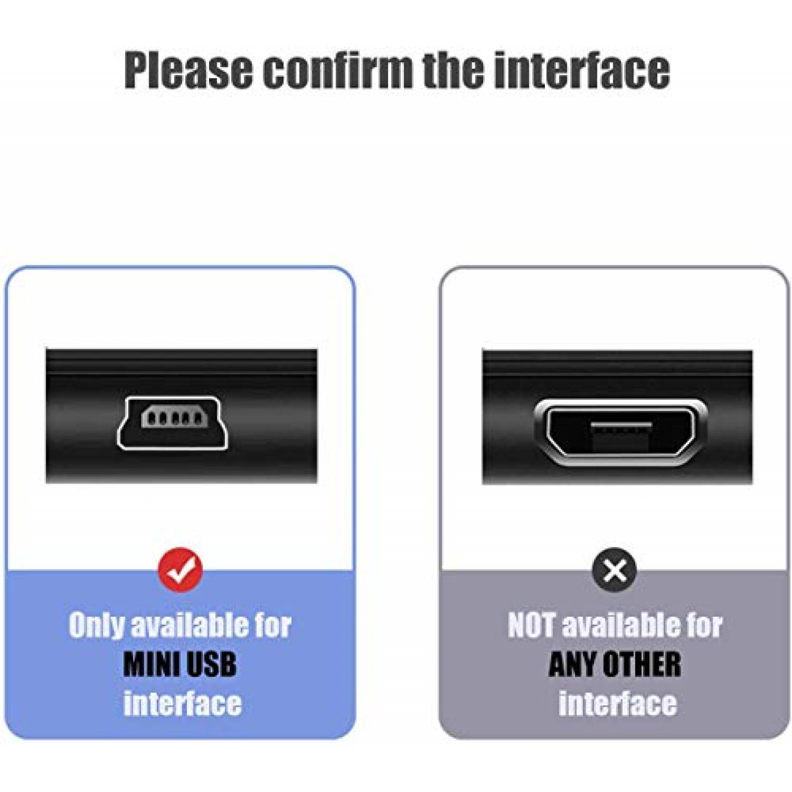 Cable USB Ancable de 10 Pies para Microfono Blue Yeti -Negro