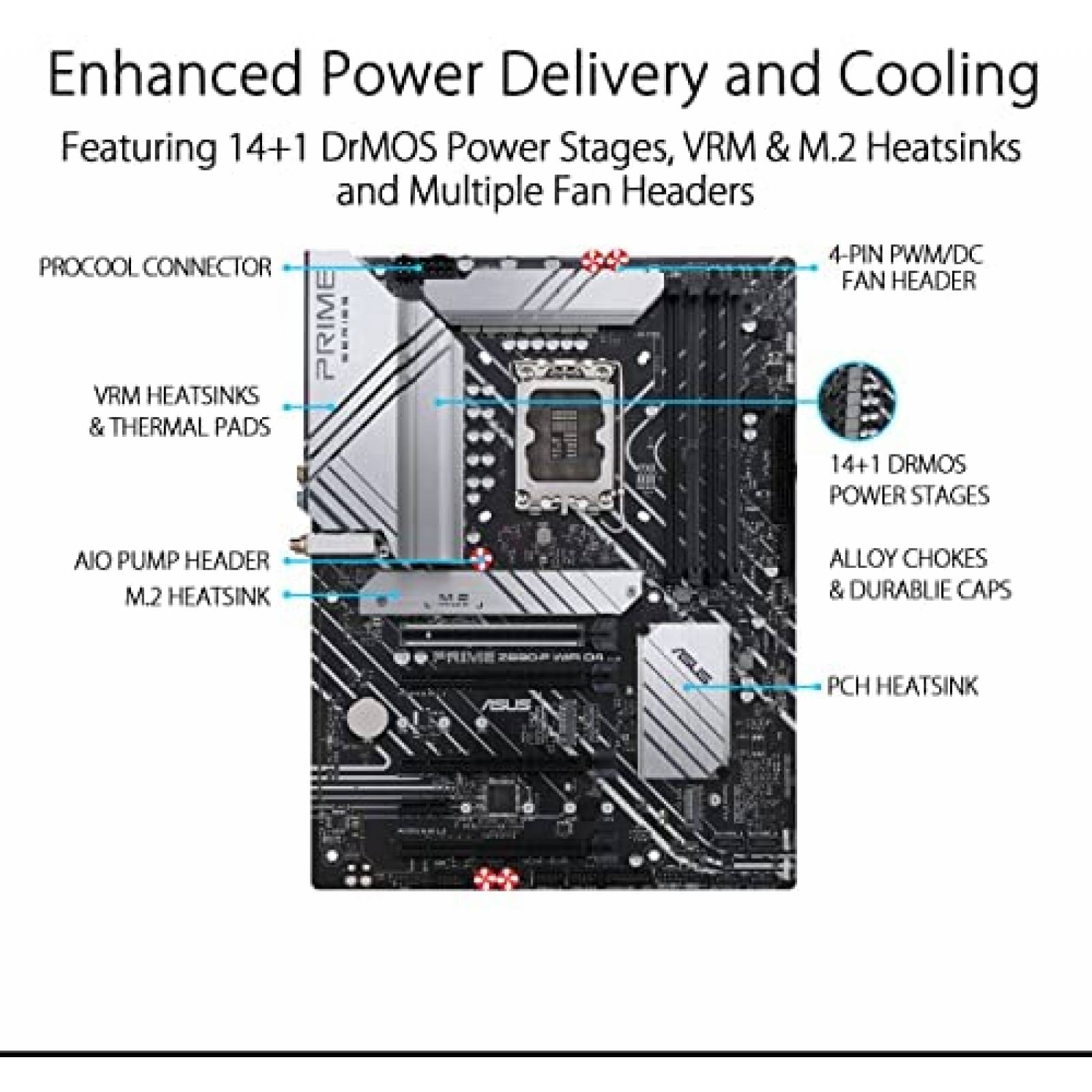 Tarjeta madre ASUS Prime Z690-P WiFi D4 LGA1700 DDR4