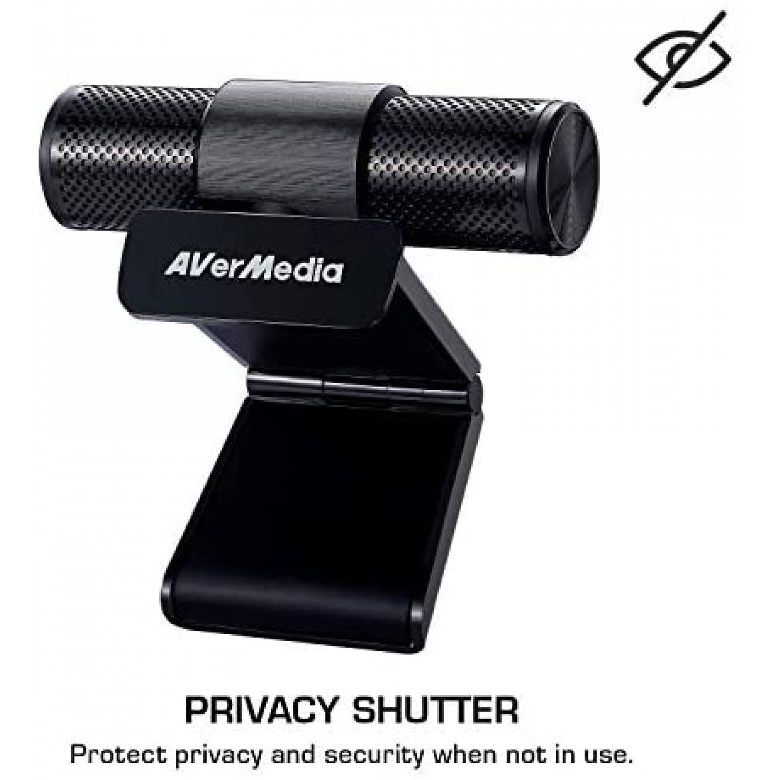 Camara Web AVerMedia Incluye Audifonos Gamer -Negro