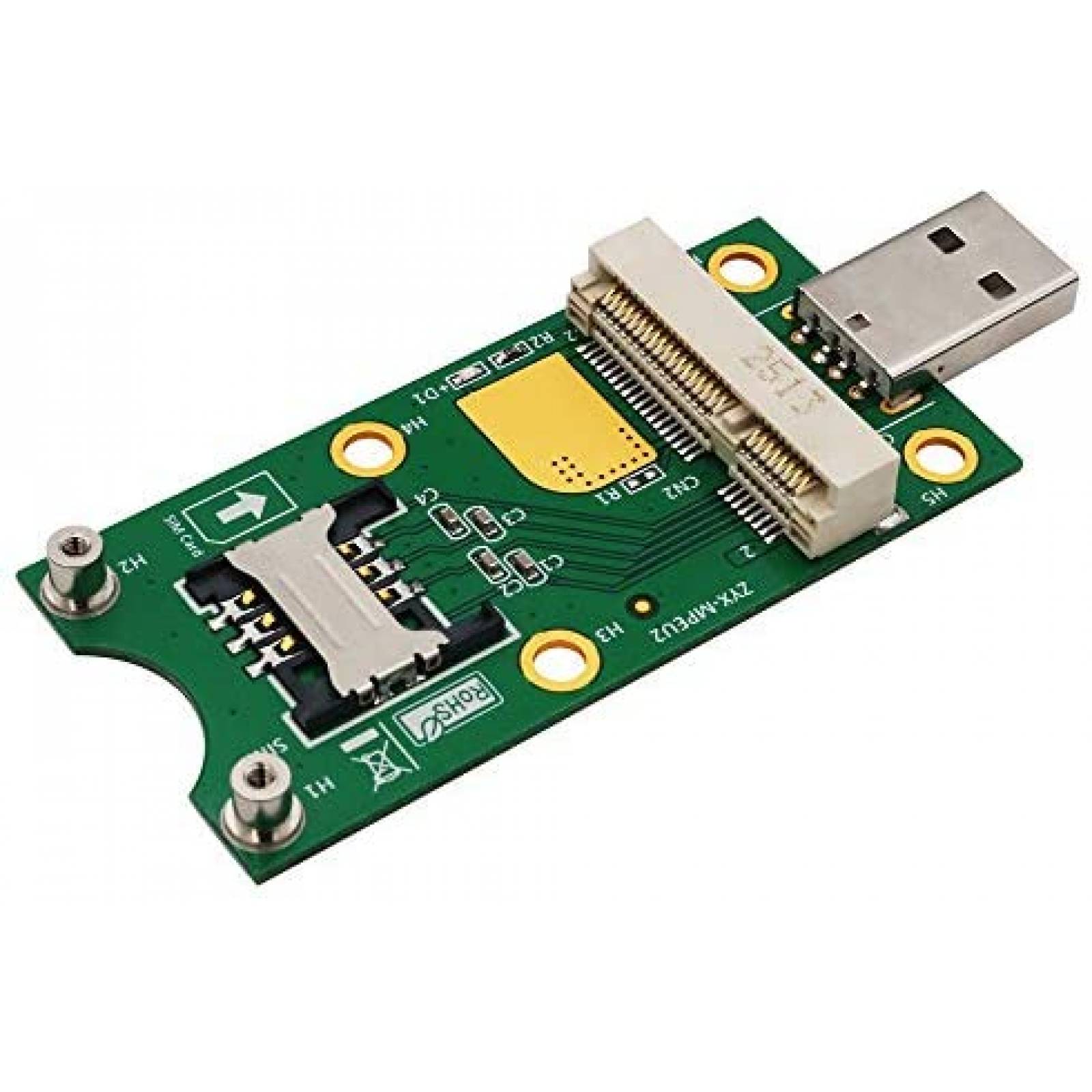 Adaptador BQZYX+ Mini PCIe a USB con Ranura para Tarjeta SIM