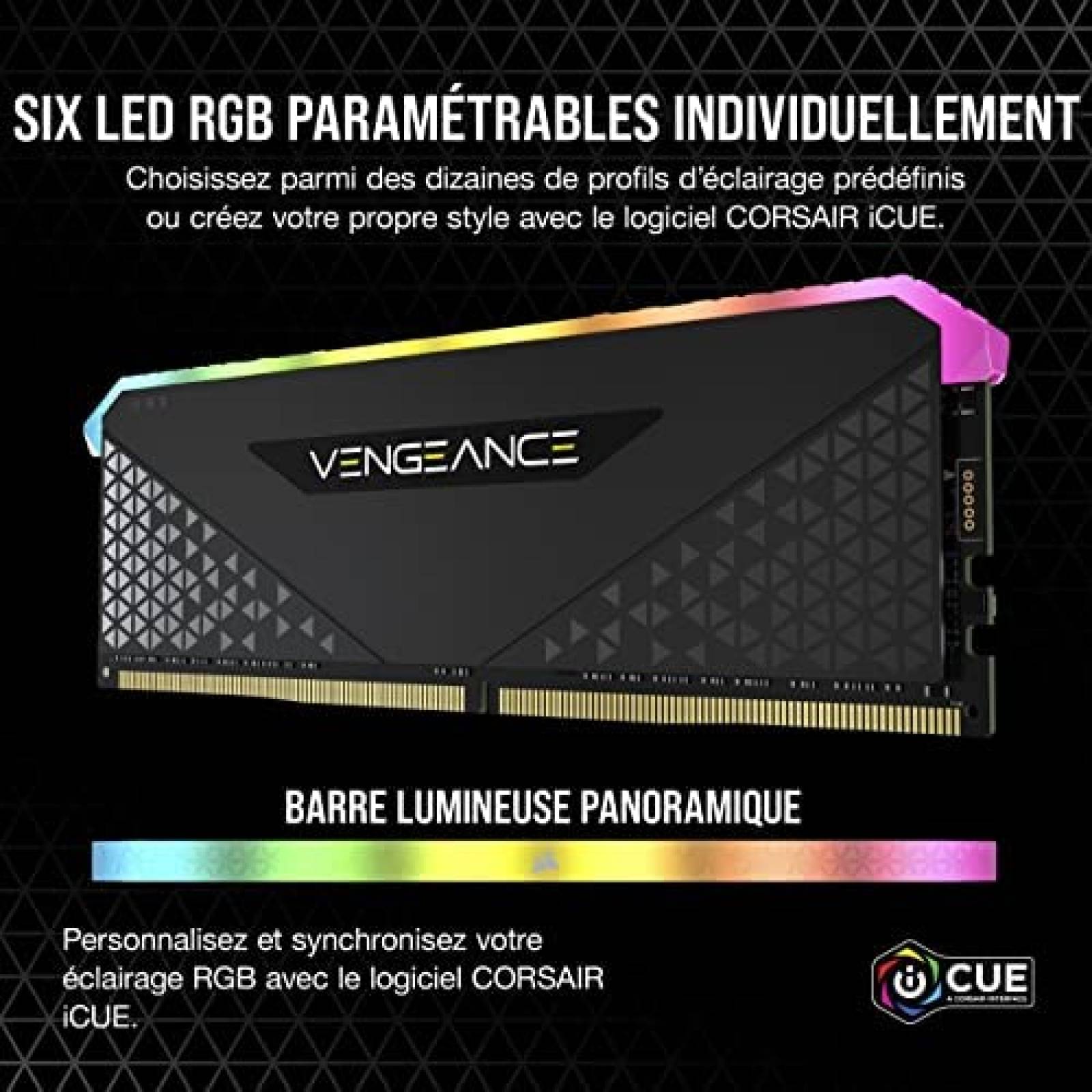 Memoria Corsair Vengeance RGB RS 16 GB (2x8 GB) DDR4 3600