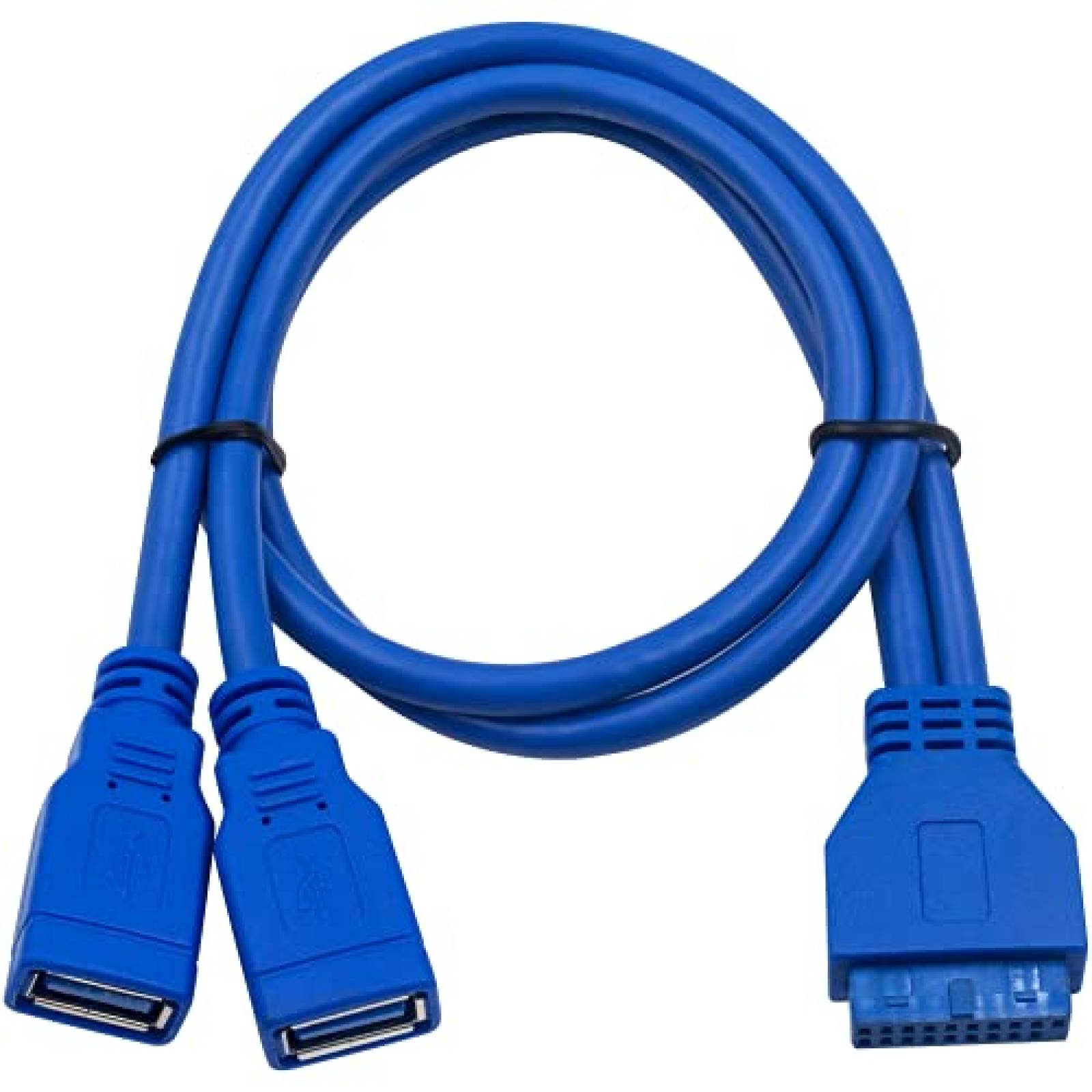 Cable adaptador de placa base Duttek 3 puertos USB 3.0 -Azul