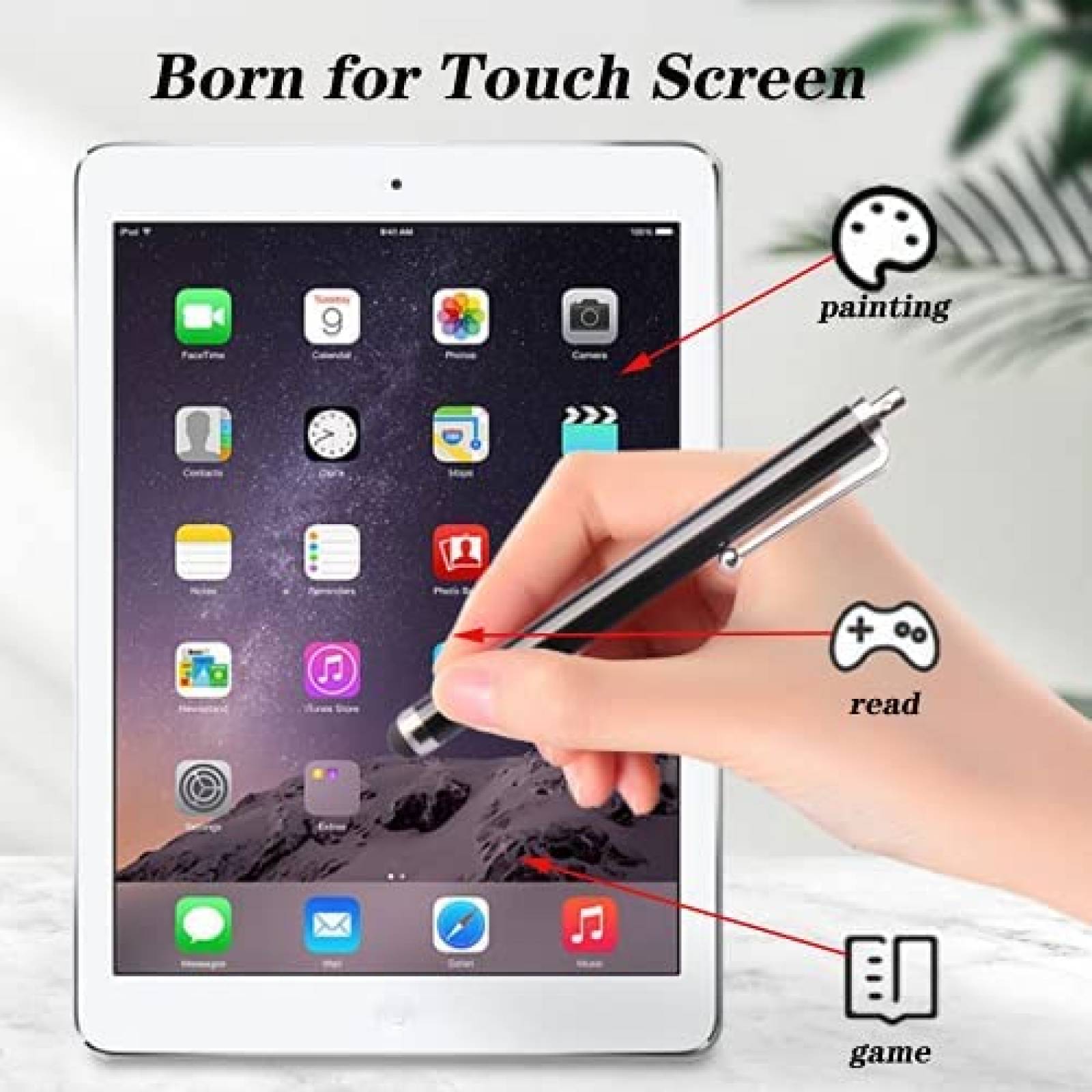 Pluma Stylus FYACCD para Tablet Universal 12 Pzs -12 Colores