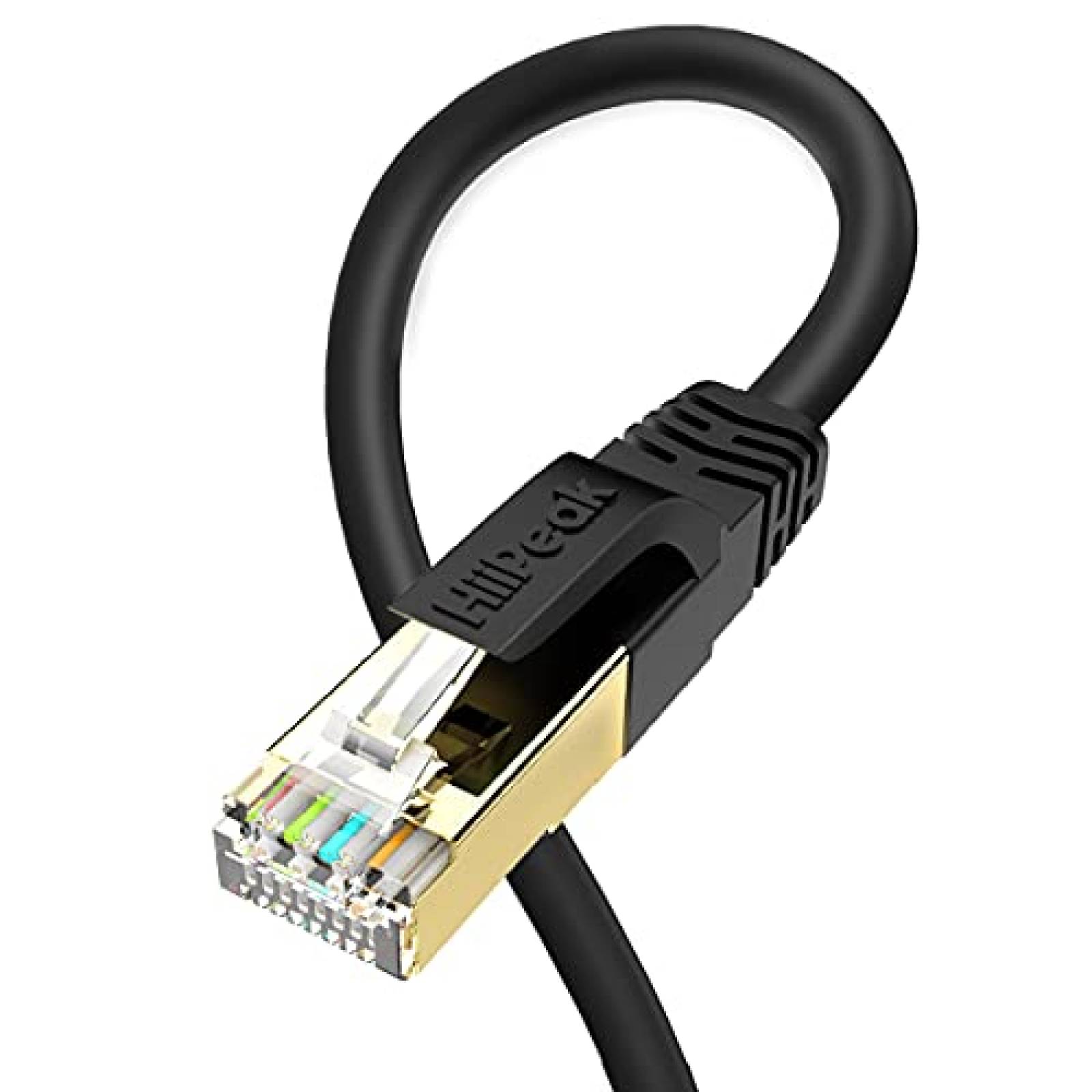 Cable LAN HiiPeak Rj45 Ethernet de 40Gbps 6 Pies -Negro