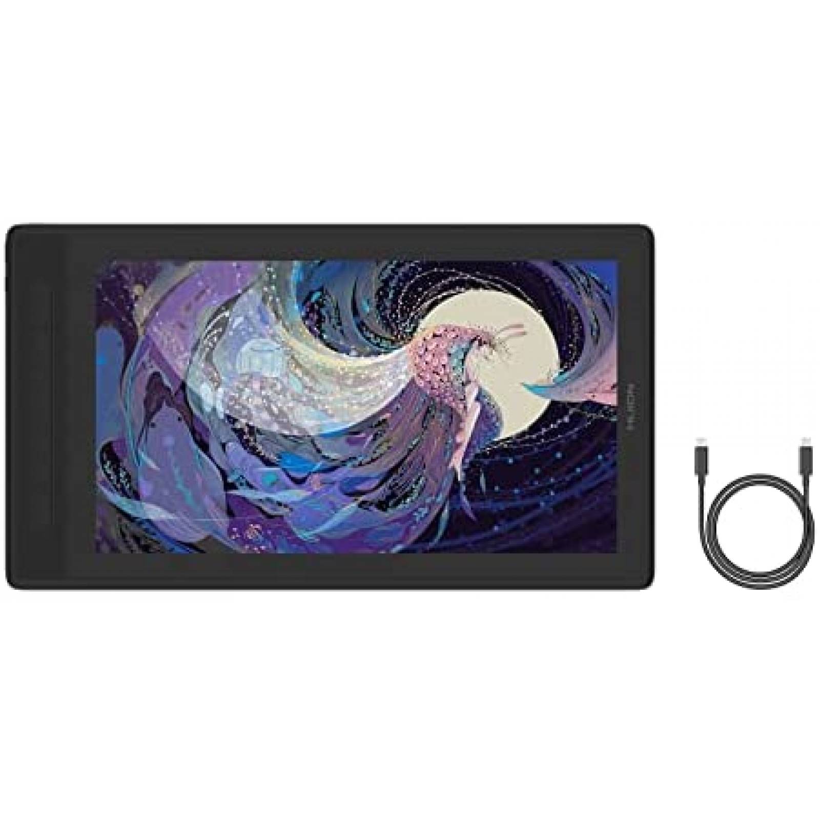 Tablet Grafica HUION Kamvas Pro 16 2.5K QHD y Cable USB-C 1m
